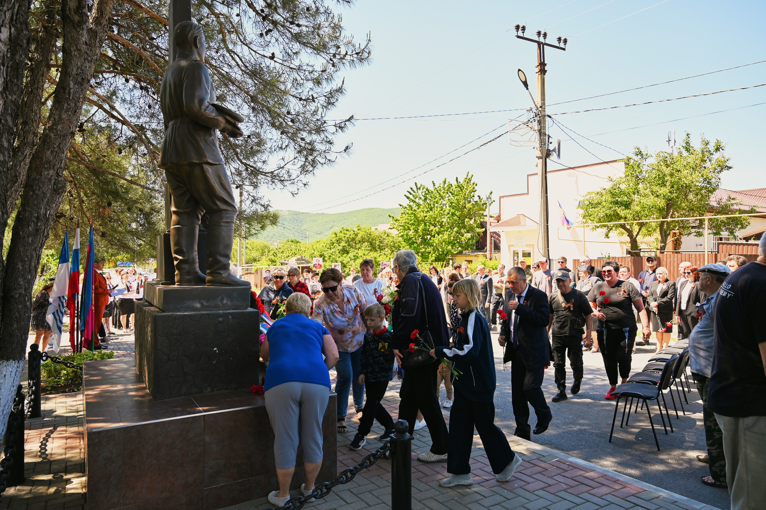 Митинг в с. Виноградное. Жизнь курорта Кабардинка в фотографиях