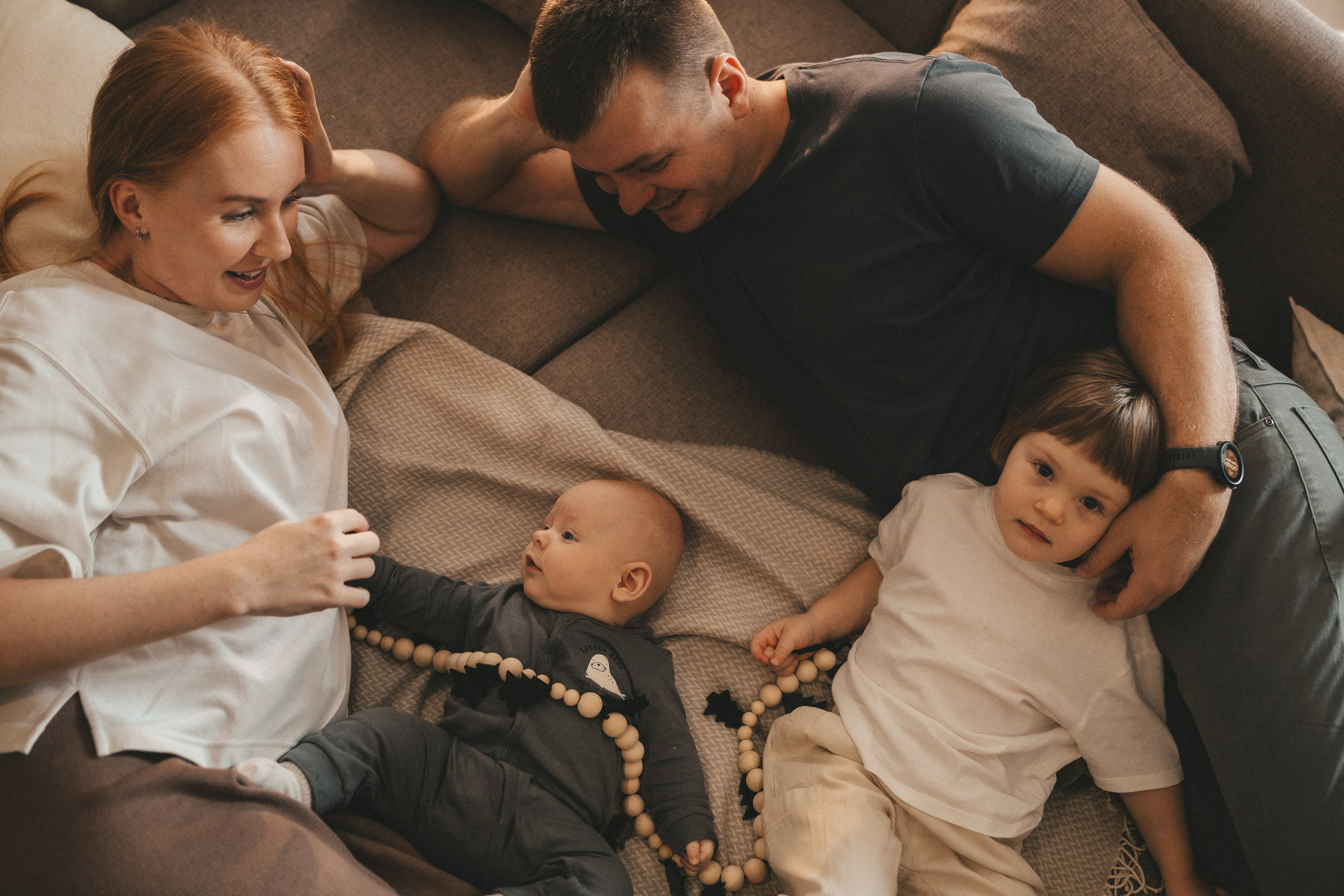 Новогодняя семейная домашняя съемка в январе. Портретный и семейный фотограф во Владивостоке Светлана Мухильченко