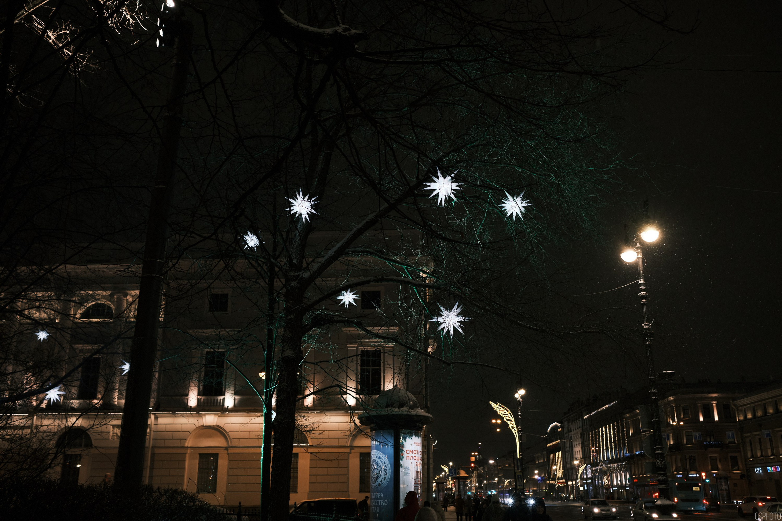 Снег и туман в Санкт-Петербурге. Фотографъ Сергѣевъ. Поймать мгновеніе