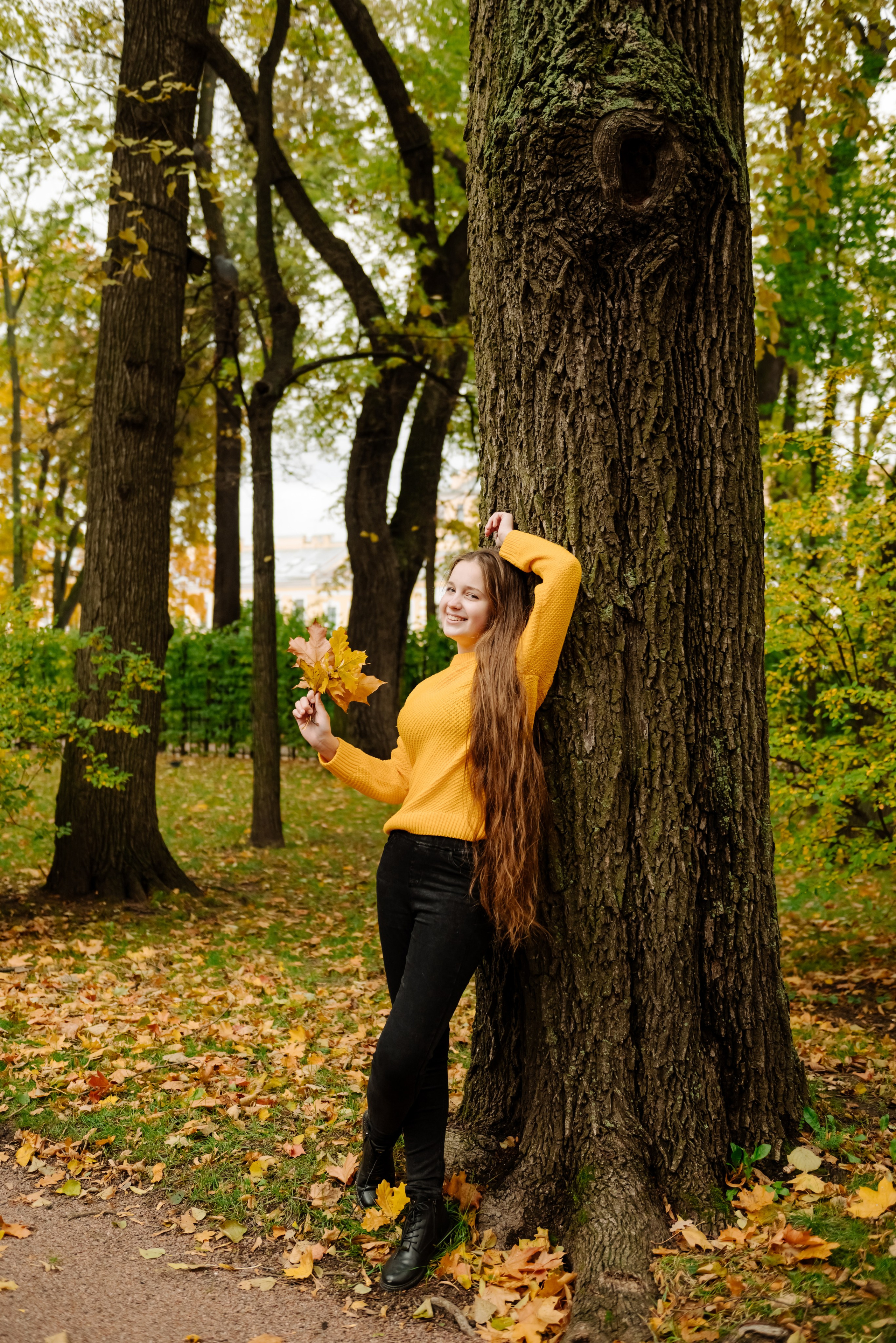 Осенняя фотосессия в Питере в Летнем саду и у Михайловского замка. Свадебный и сеейный фотограф в Санкт-Петербурге Елена Худякова