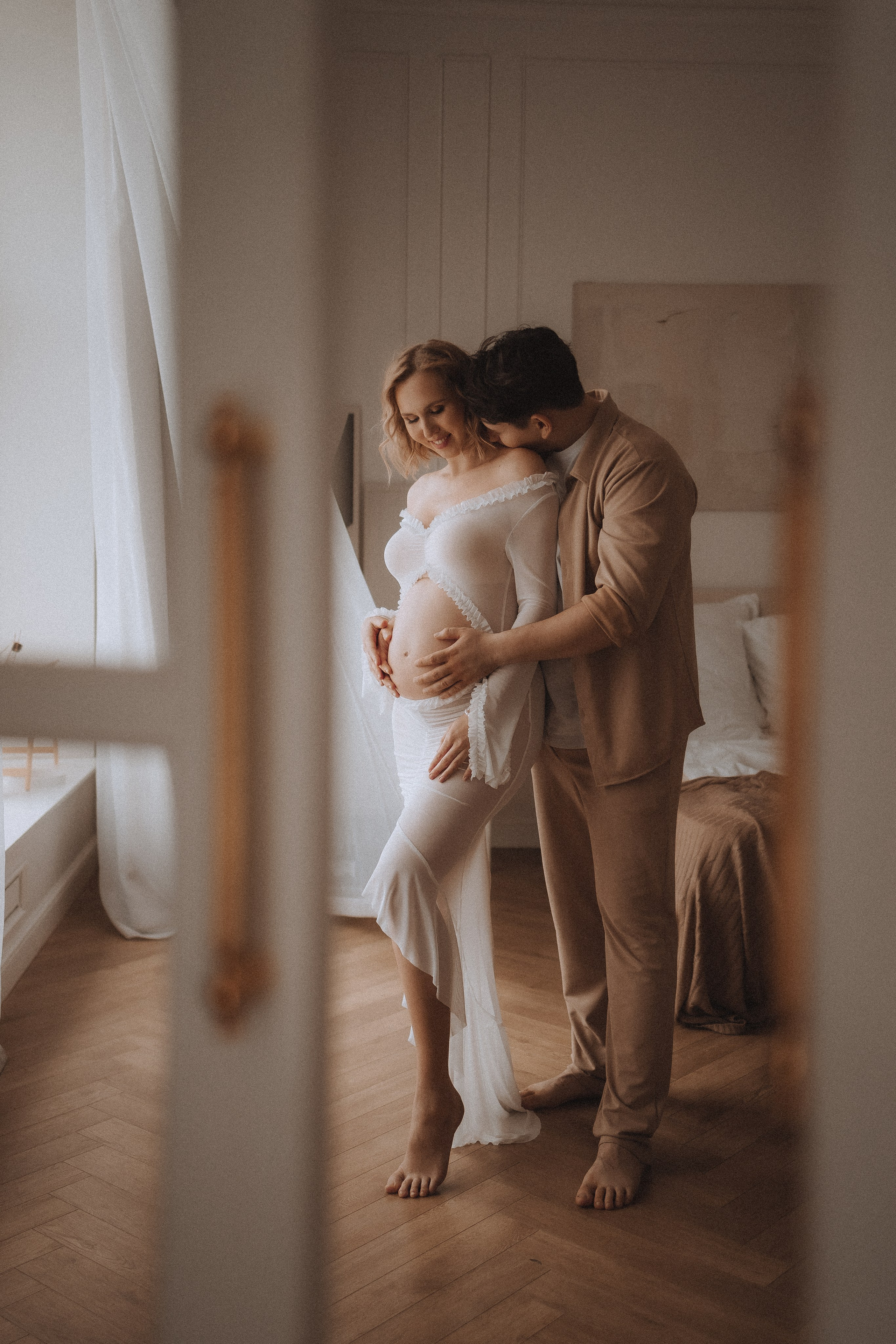 Фотосессия беременных в Москве в студиии