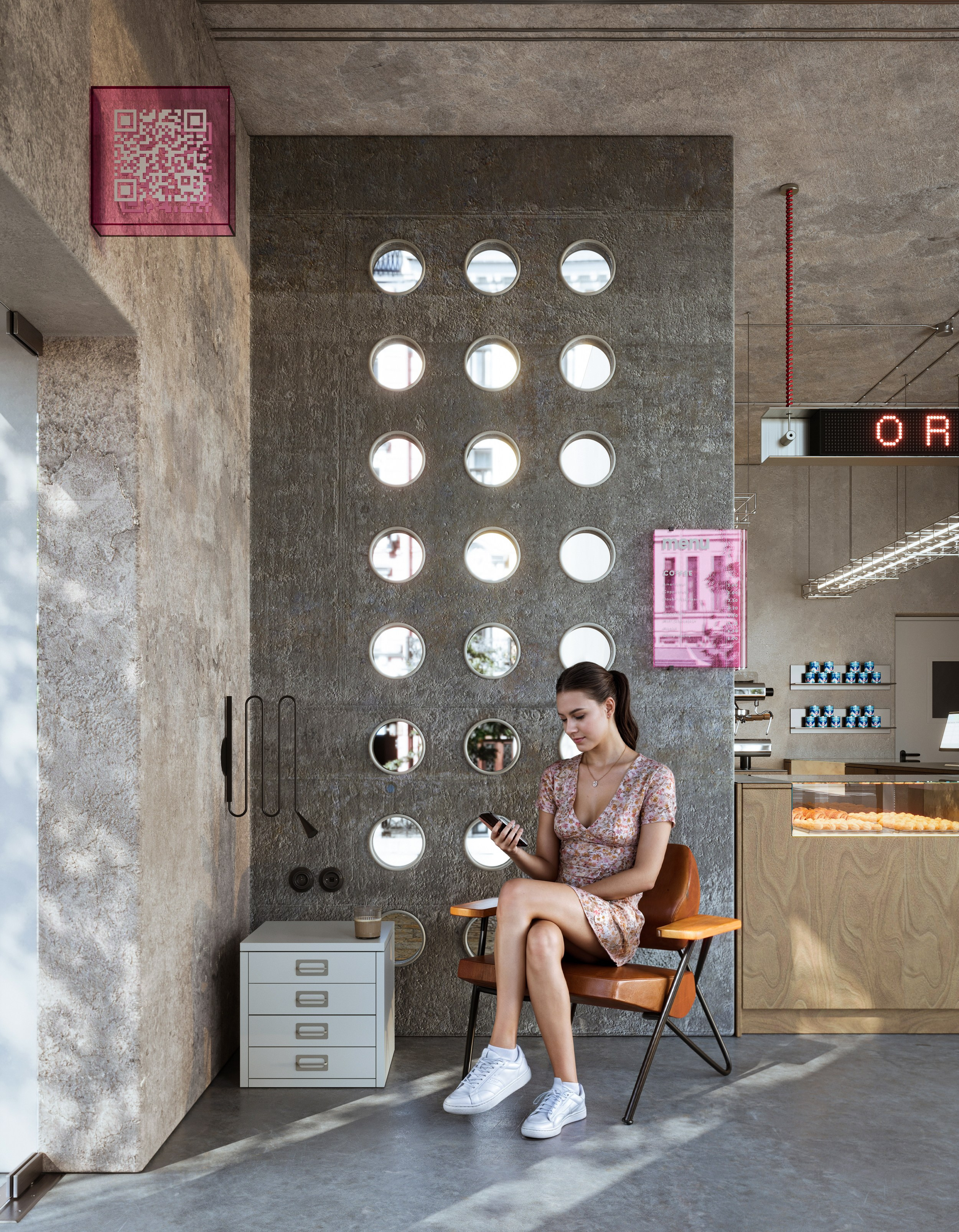 Дизайн-проект интерьера кафе Oreshek cafe