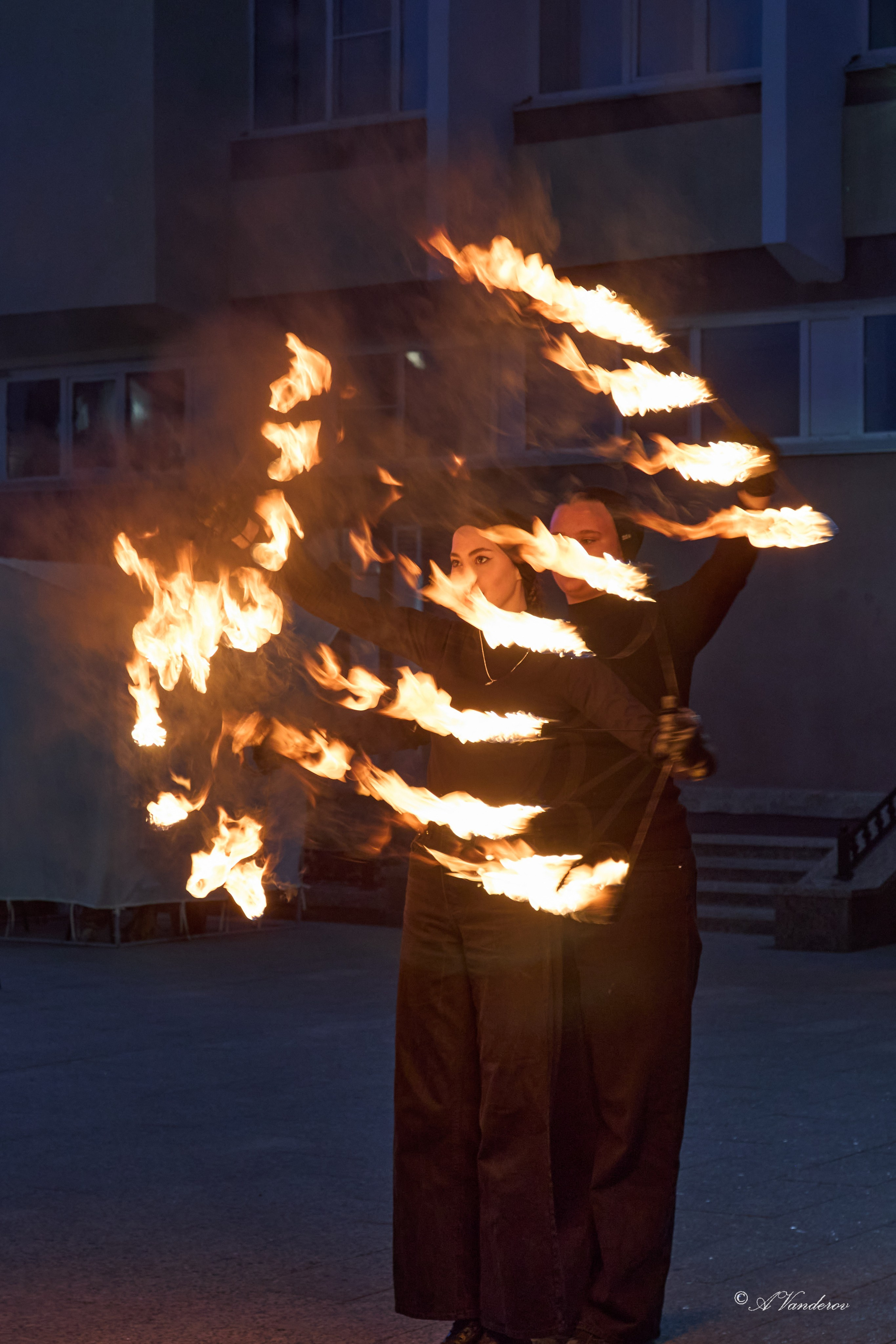 Огненное шоу день города Омск. Фотограф Омск | Александр Вандеров