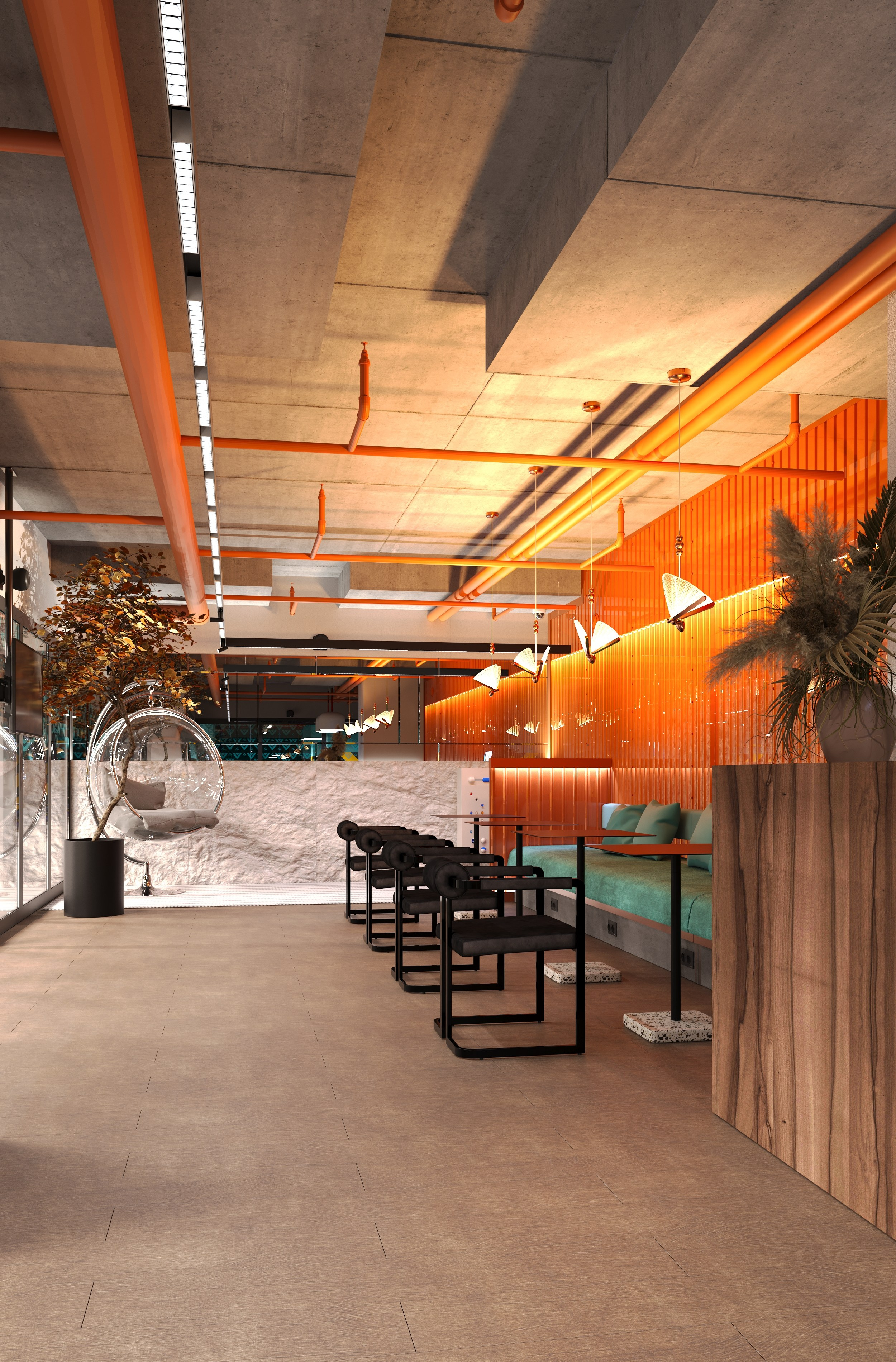 Дизайн клиентской зоны при автомоечно-детейлинговом комплексе в г. Пермь