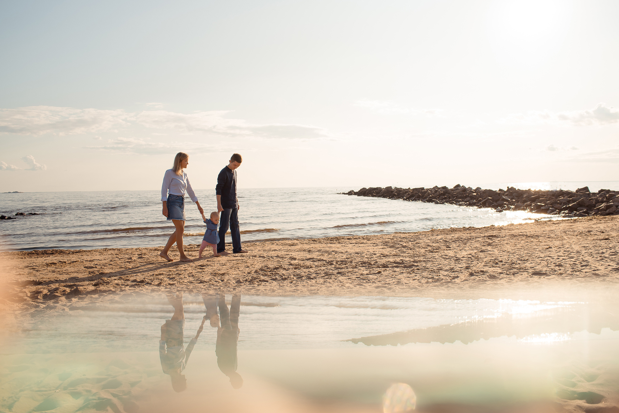 Семейная съемка на пляже. Семейный и свадебный фотограф в Санкт-Петербурге Серафима Смирнова