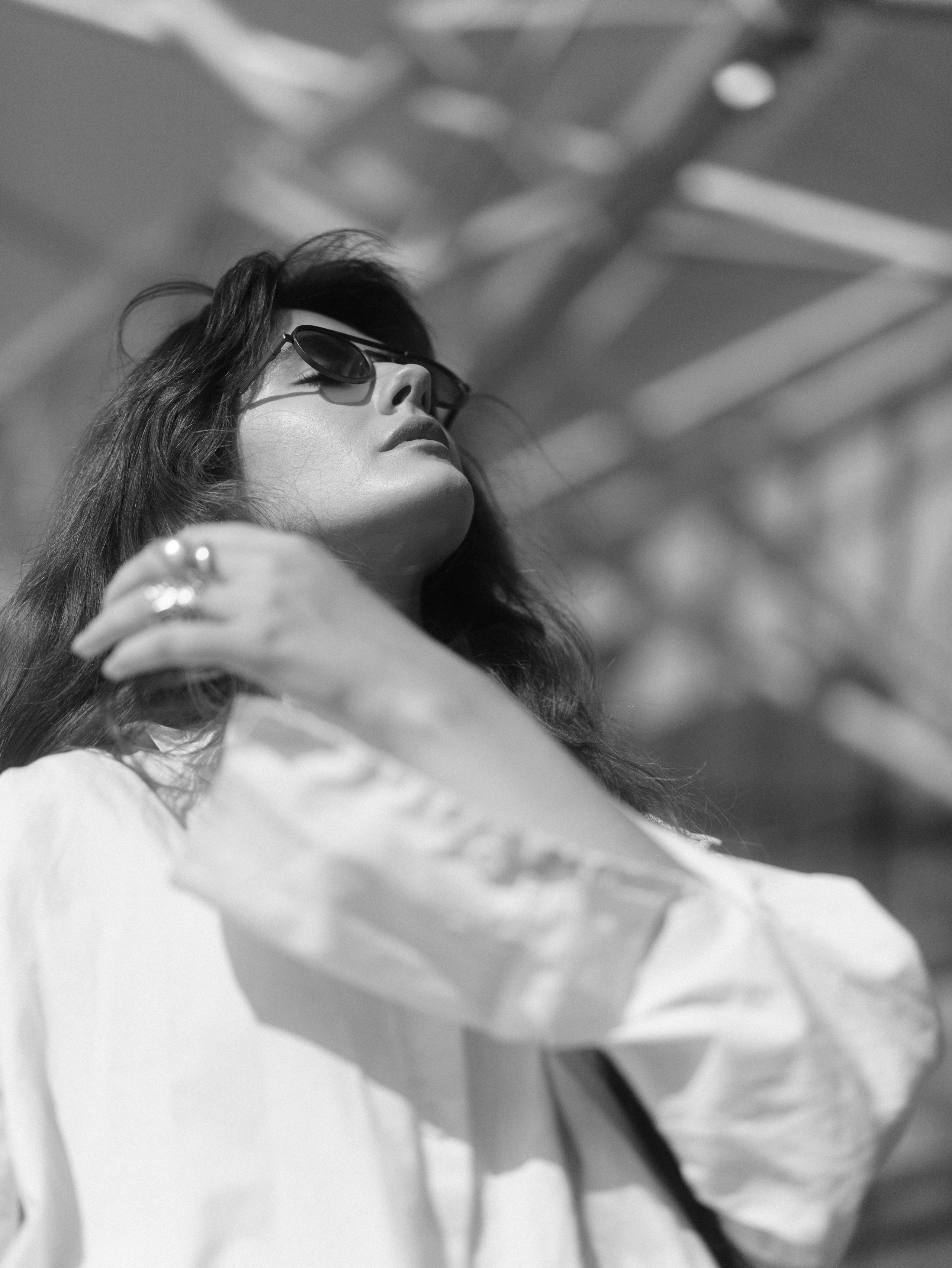 A women's photoshoot in the center of Kazan