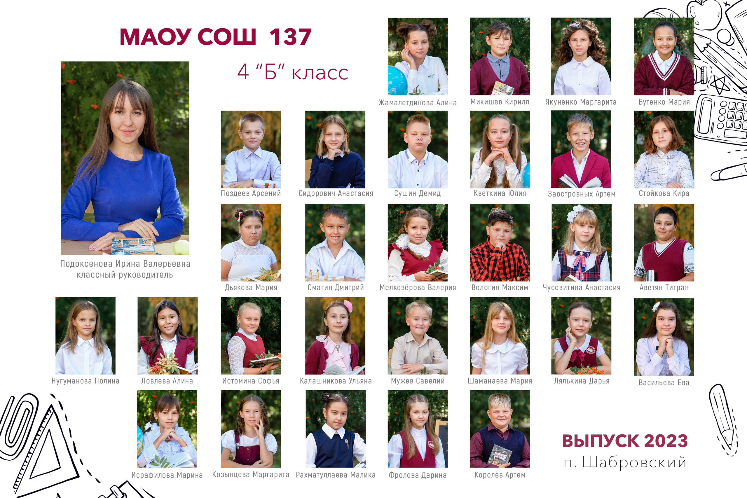 Общее фото. Выпускные альбомы с оживающими фото Екатеринбург