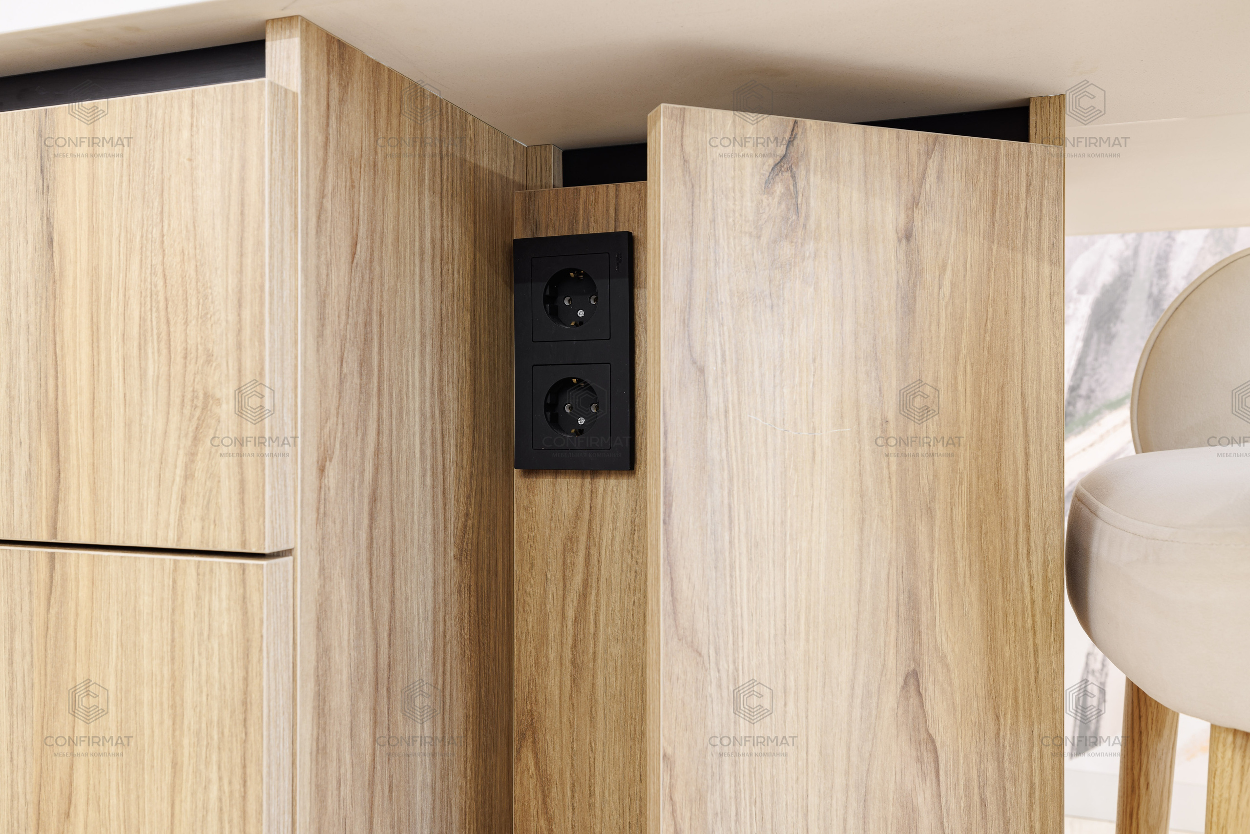 высокая кухня confirmat мебель на заказ конфирмат