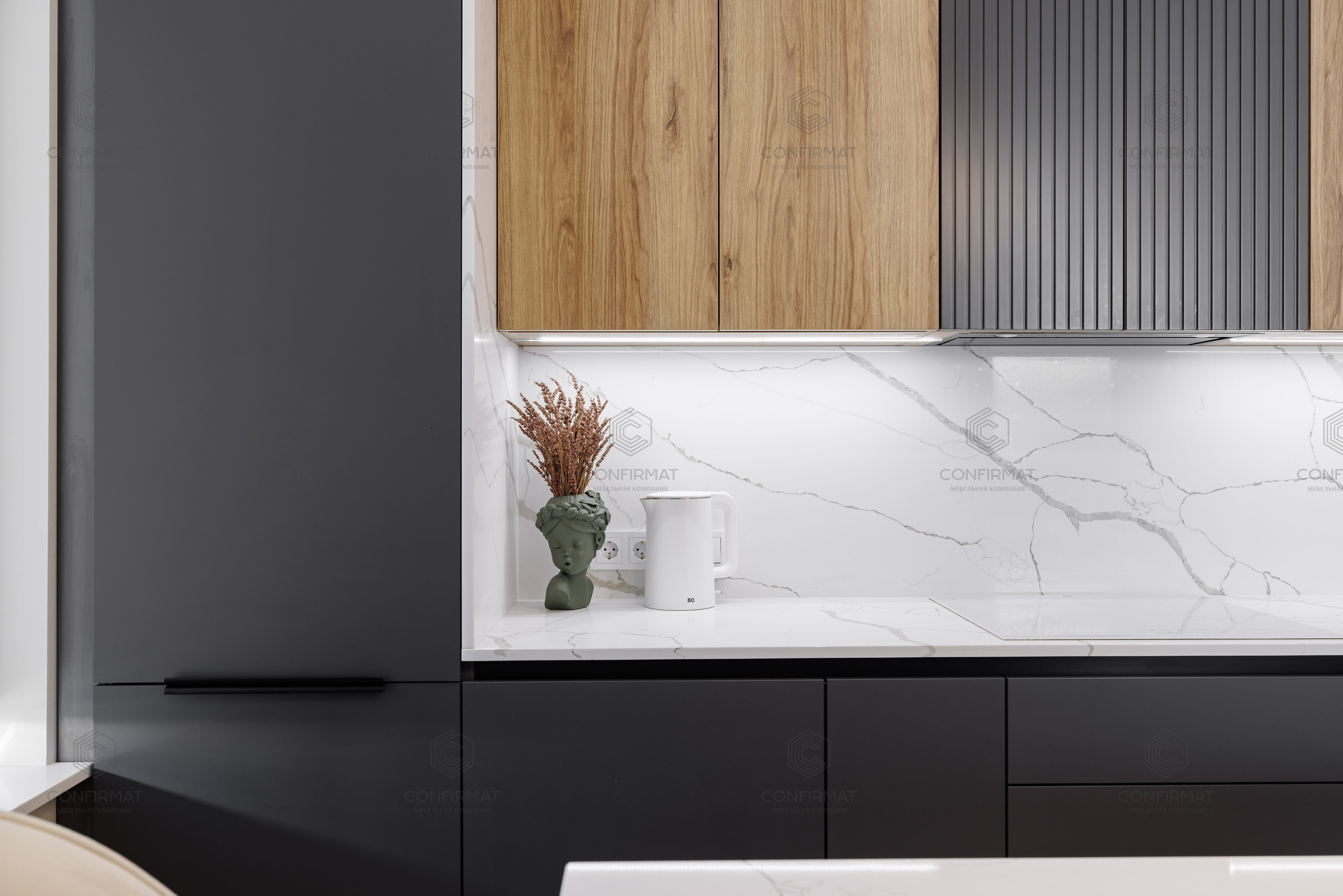 высокая кухня confirmat мебель на заказ конфирмат