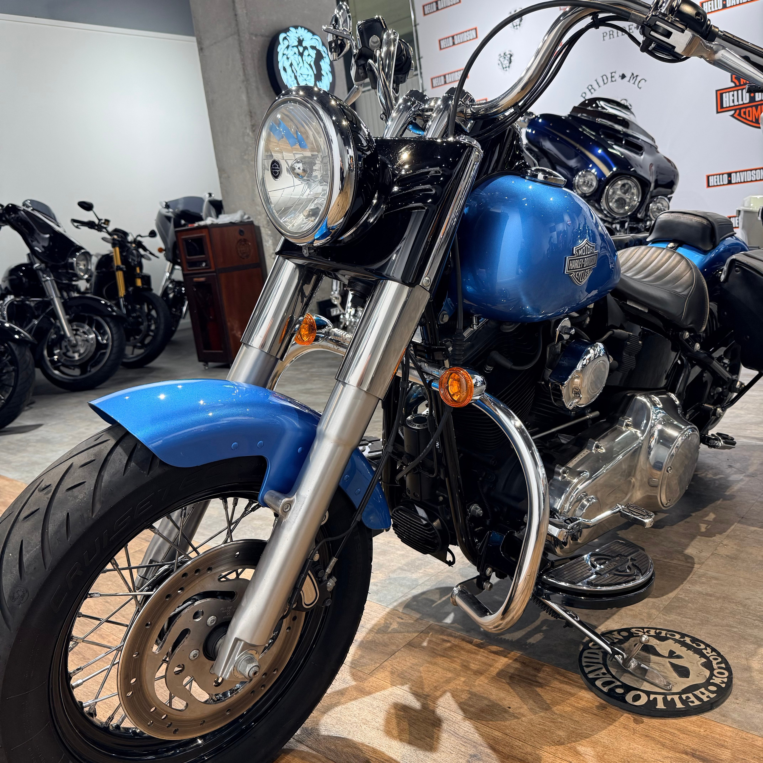 2013 HD Softail Slim ABS Big Blue Pearl (VIN *5HD*7751). Hello Davidson, Москва. Только хорошие мотоциклы…