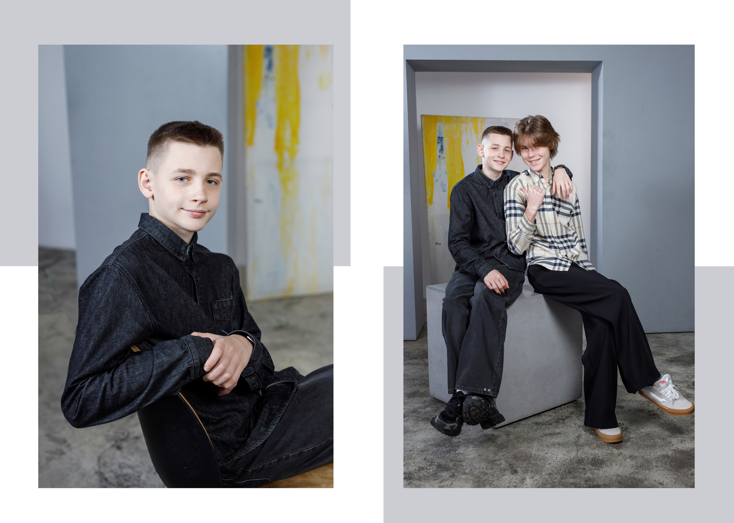 Выпускные альбомы 9 и 11 класс в Москве — студийная фотосессия и прогулка | ВадяНадя