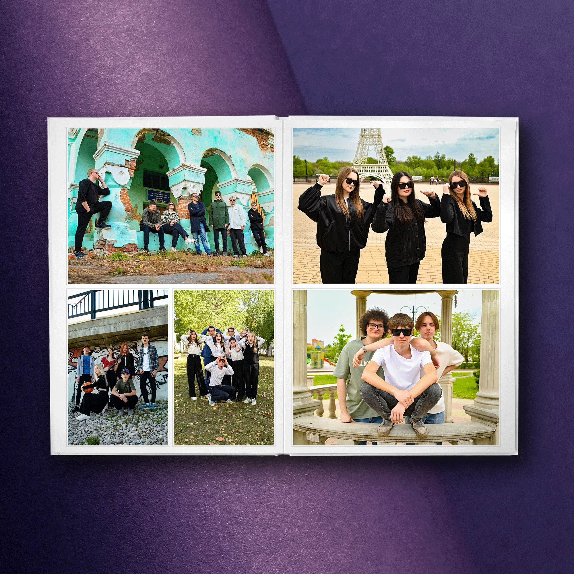Выпускной альбом со студийной съемкой, цитатами и уличной фотосессией. Выпускные альбомы Брянск. Фотостудия выпускных альбомов