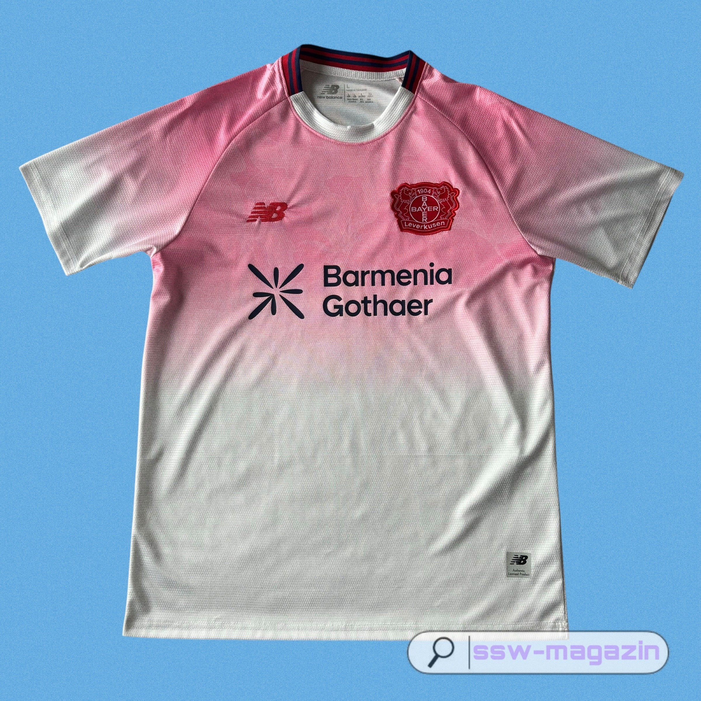 Футболка Bayer 04 Leverkusen розовая купить. Футбольный магазин — ssw_magazin