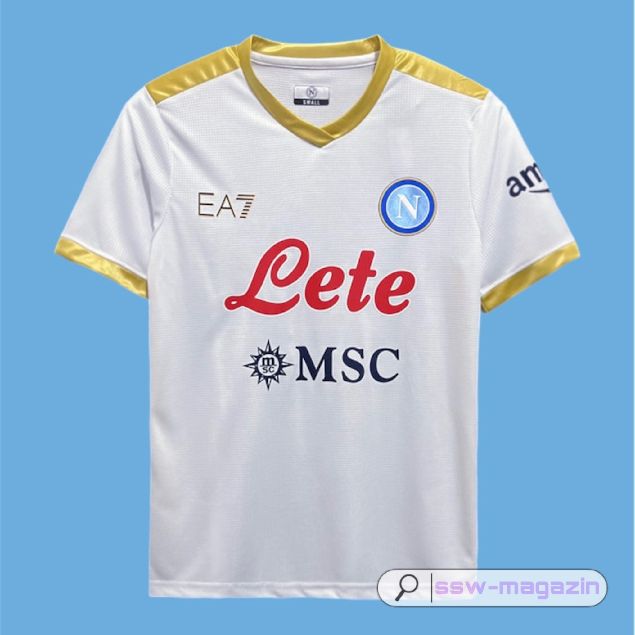 Футболка Napoli Gold Edition. Футбольный магазин — ssw_magazin
