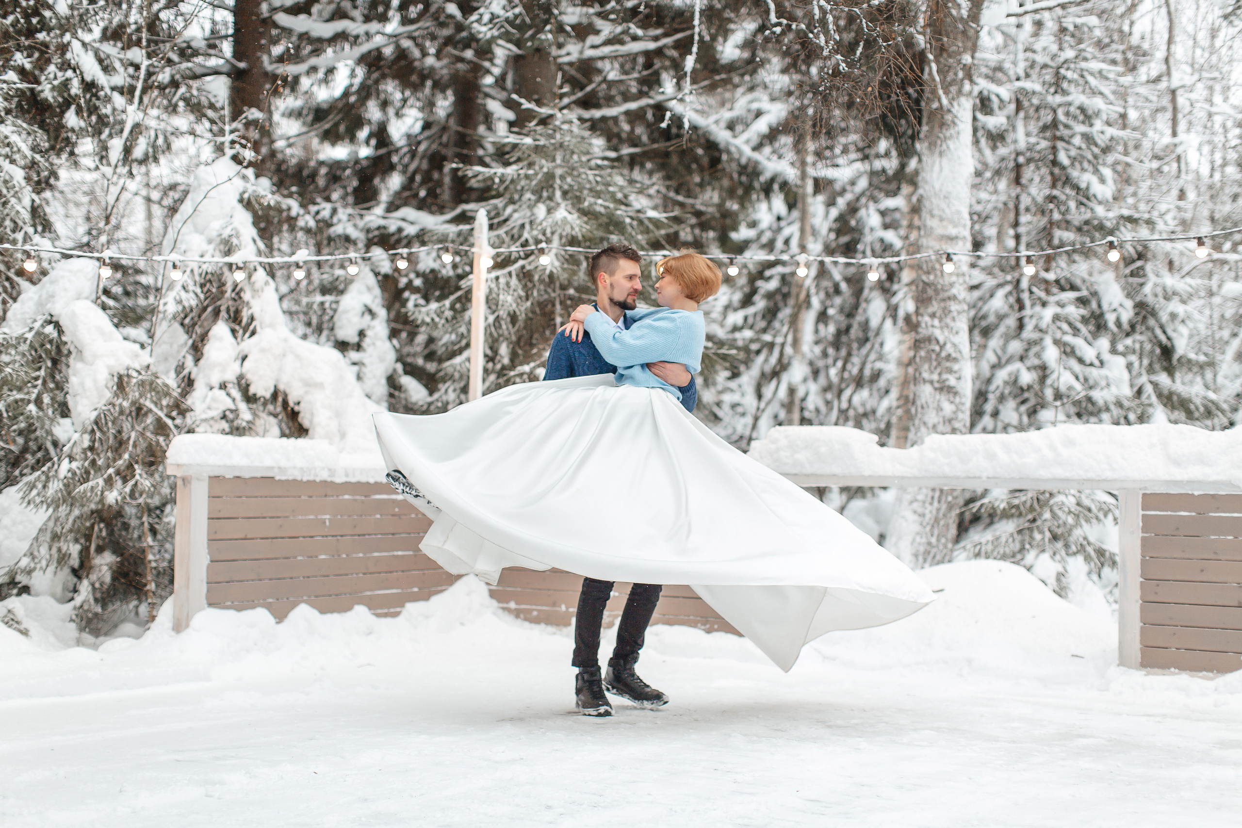 Зимняя свадьба. Свадебный фотограф Ярославль Ирина Волоцкая