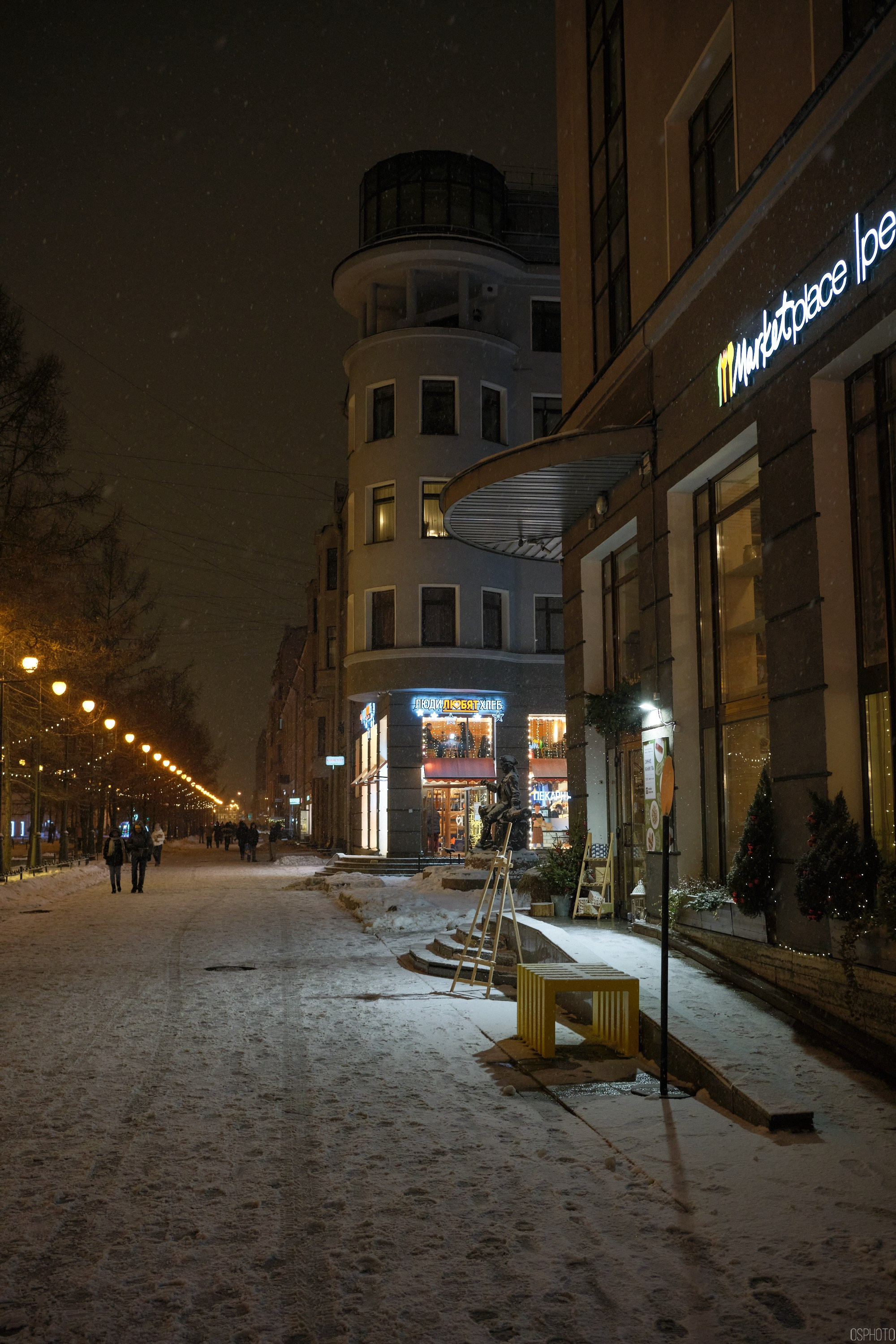 Снег и туман в Санкт-Петербурге. Фотографъ Сергѣевъ. Поймать мгновеніе