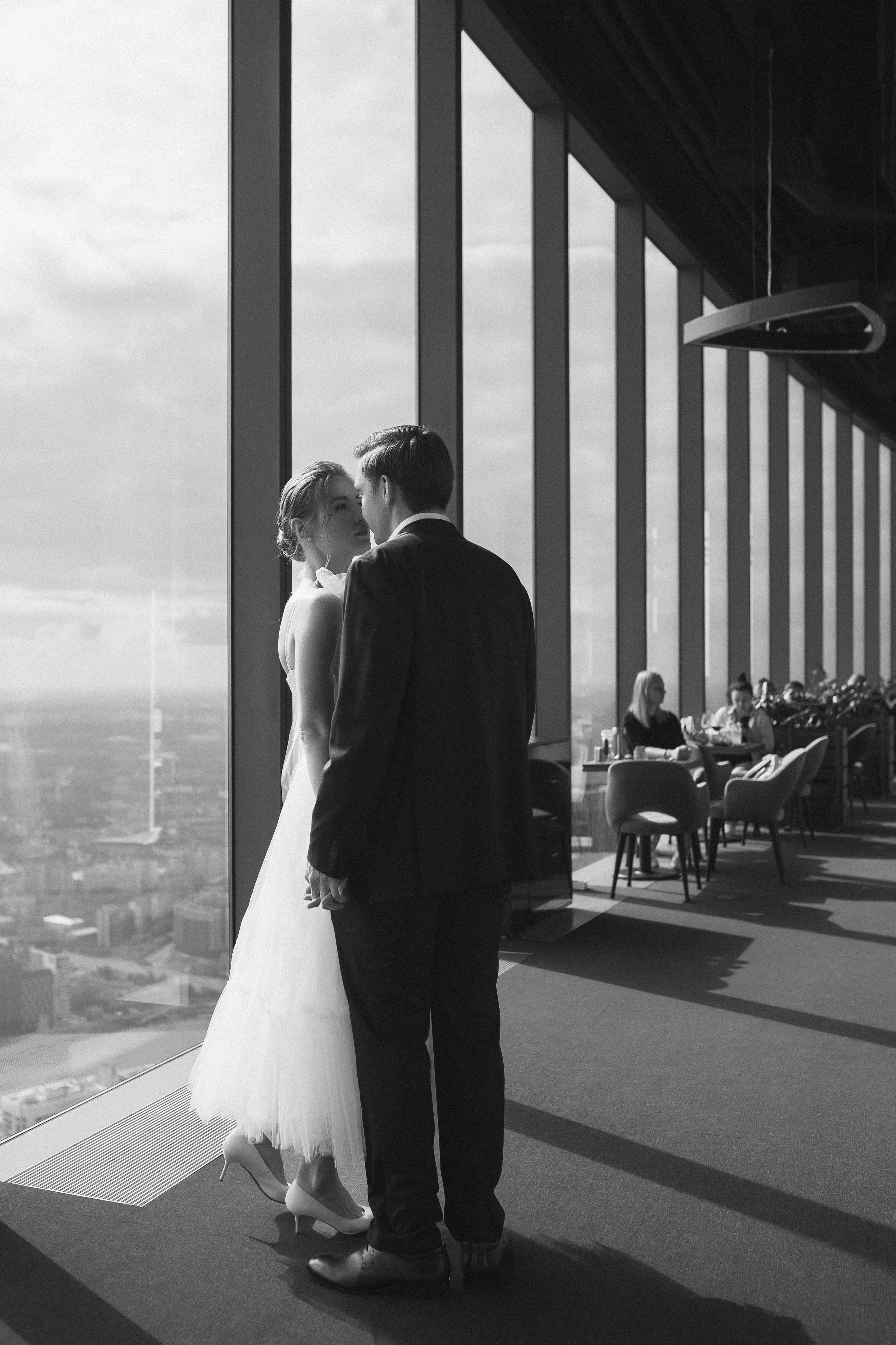 Свадебная фотосессия в Москва-Сити/регистрация в Panorama 360. Свадебный фотограф в Москве Мария Крош