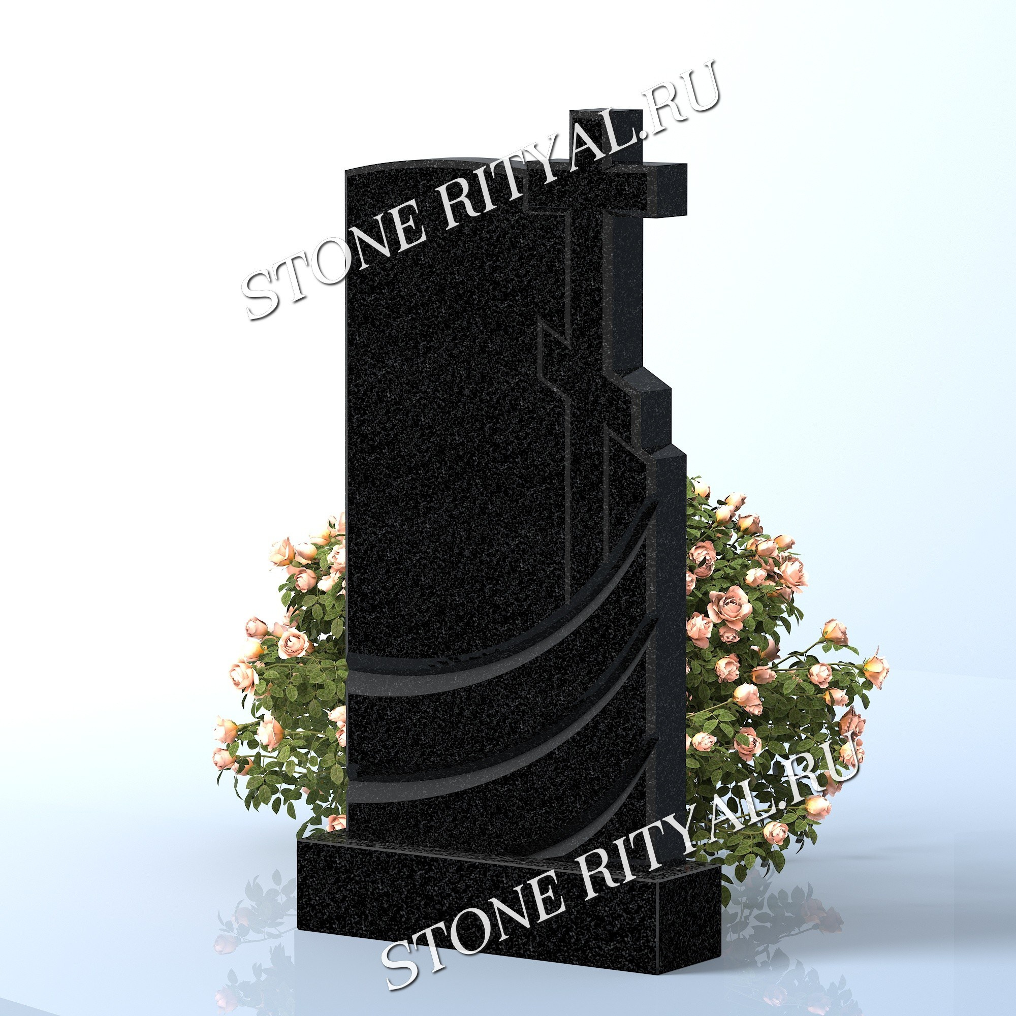 Вертикальные памятники прямые. Изготовление и установка памятников в Москве и МО