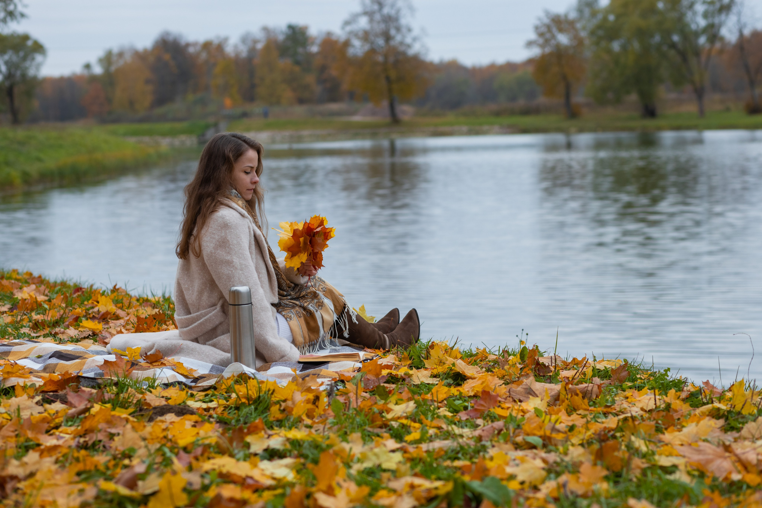 Осеняя фотосессия в Петергофе