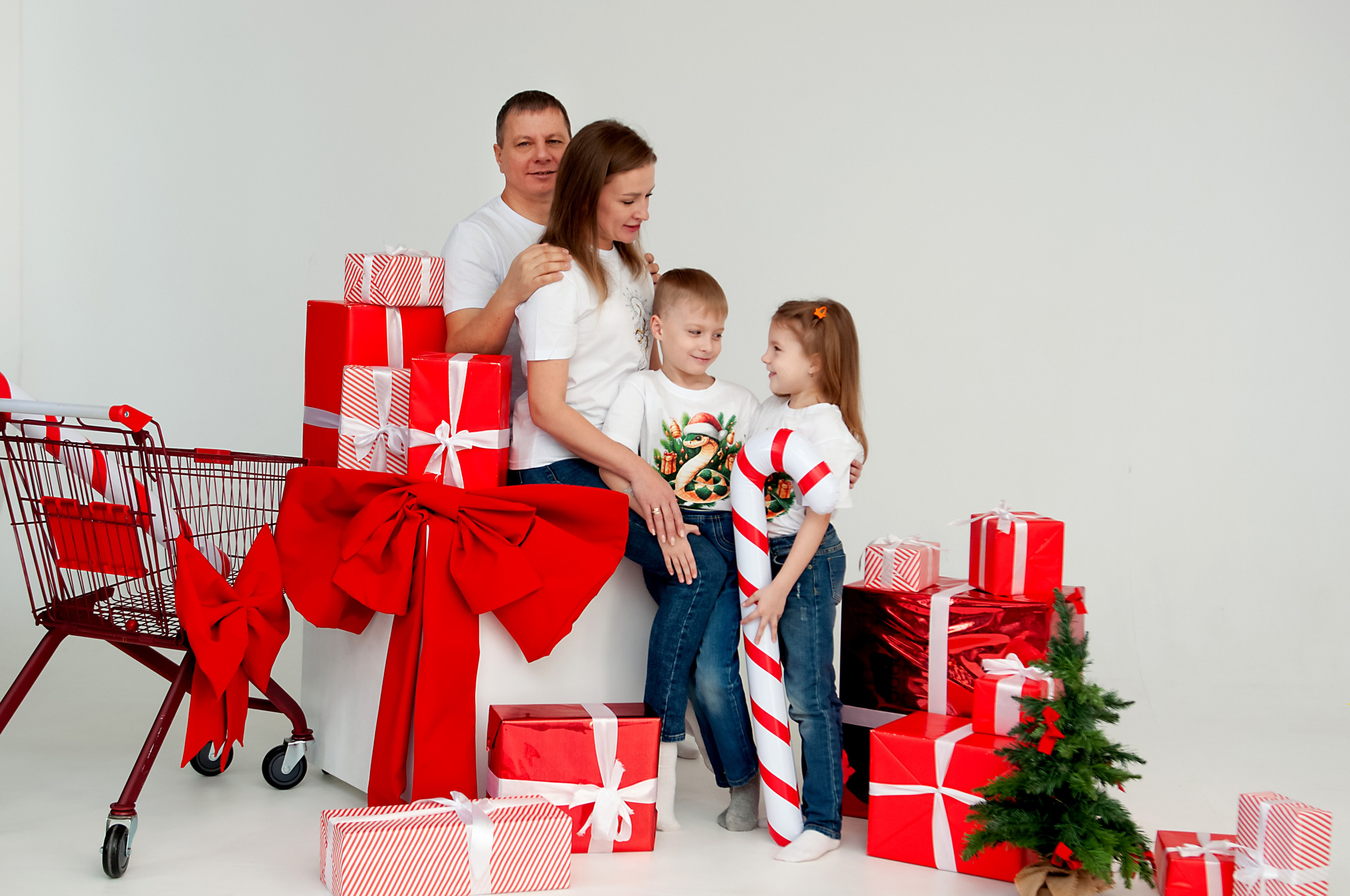 Новогодняя фотосессия для семьи Смазновых. Фотограф в Хабаровске
