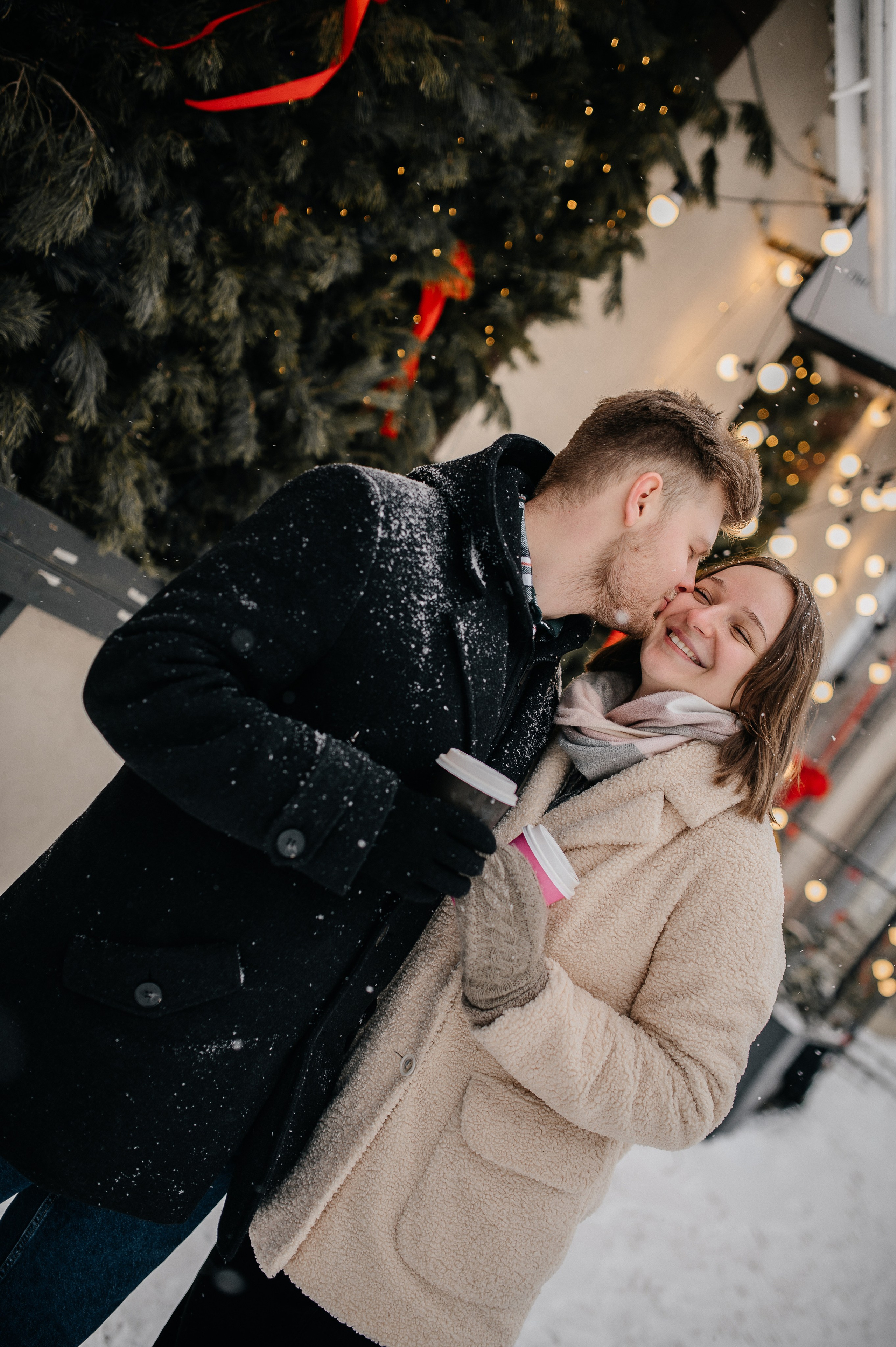 Зимняя фотосессия для Влада и Алены. Катя Курлович — семейный фотограф в Бобруйске и Минске