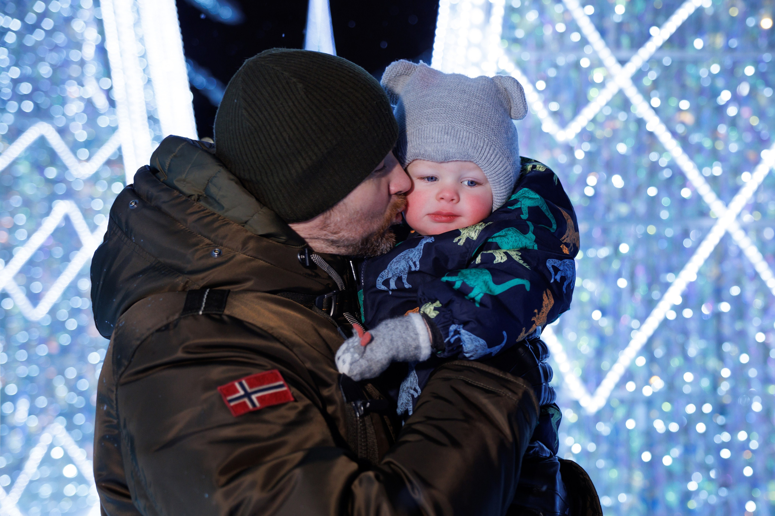 Семейная фотосессия зимой в парке