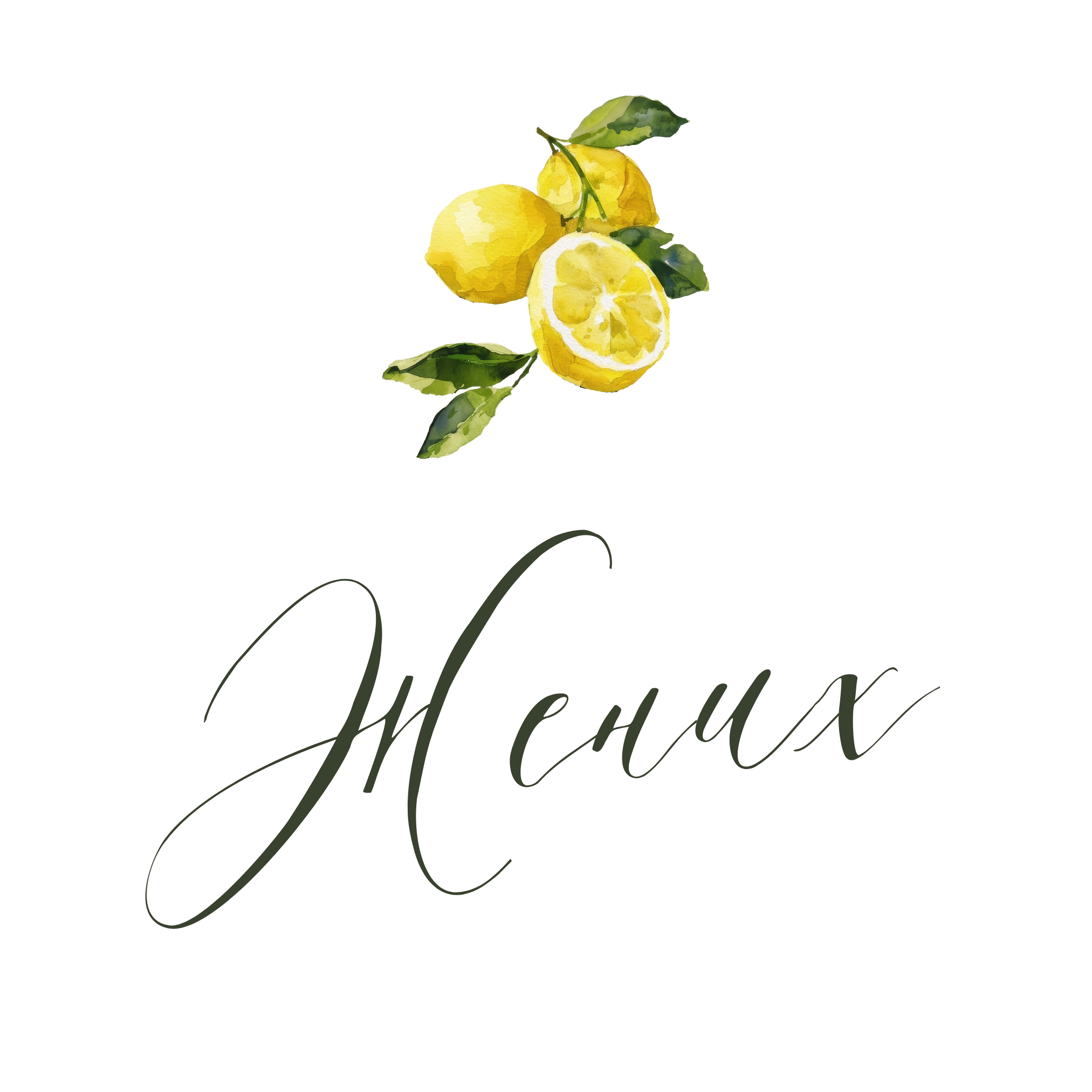 Lemons. Menu