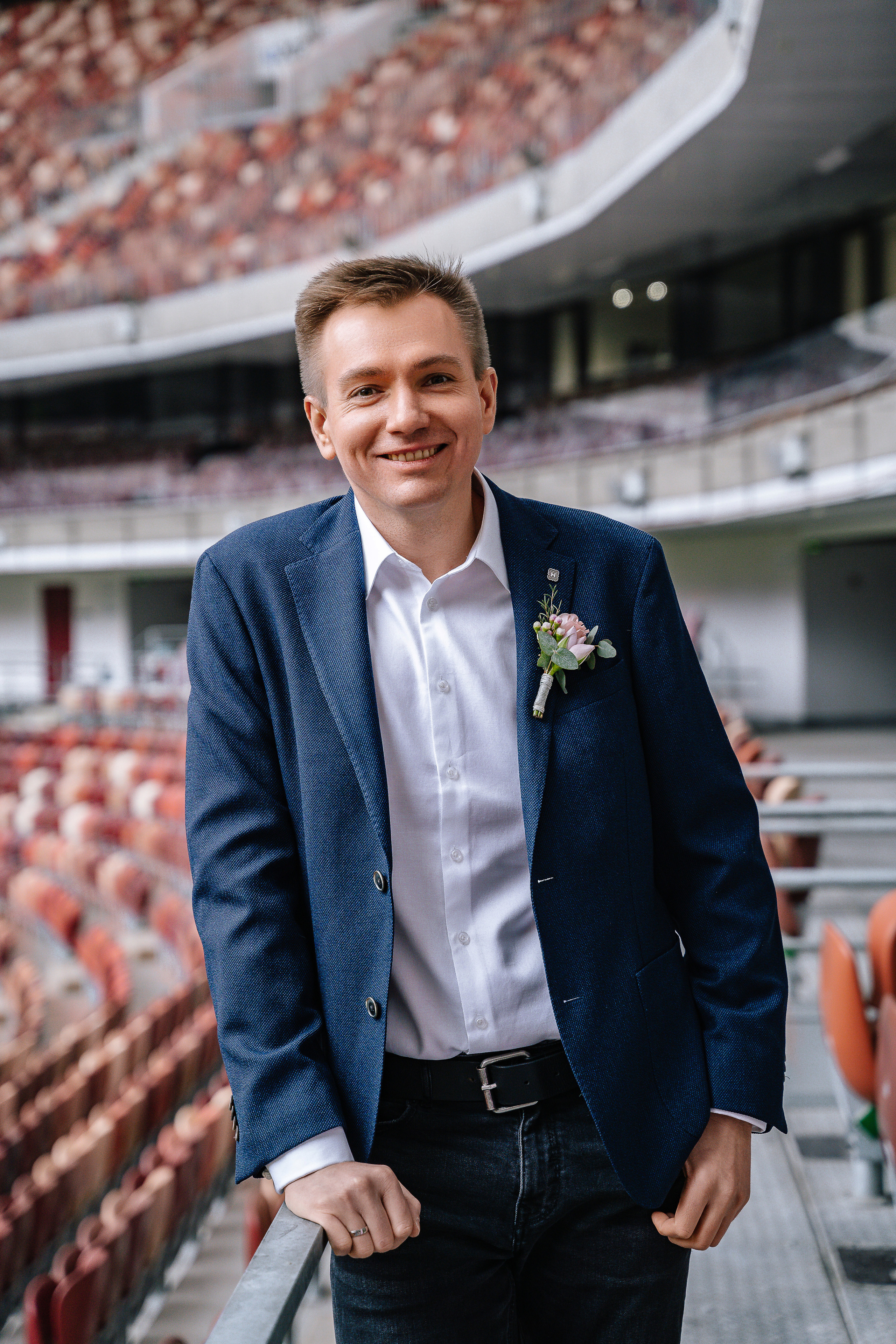 Свадебная фотосессия на стадионе Спартак Тушино