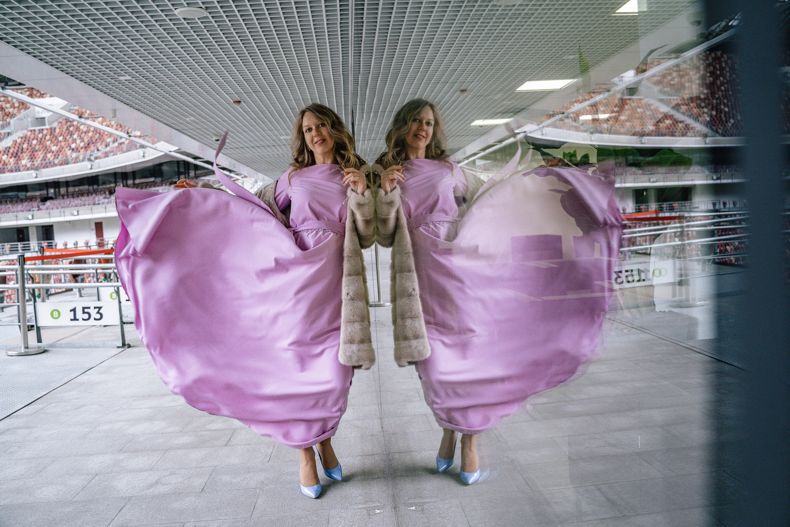 Свадебная фотосессия на стадионе Спартак Тушино