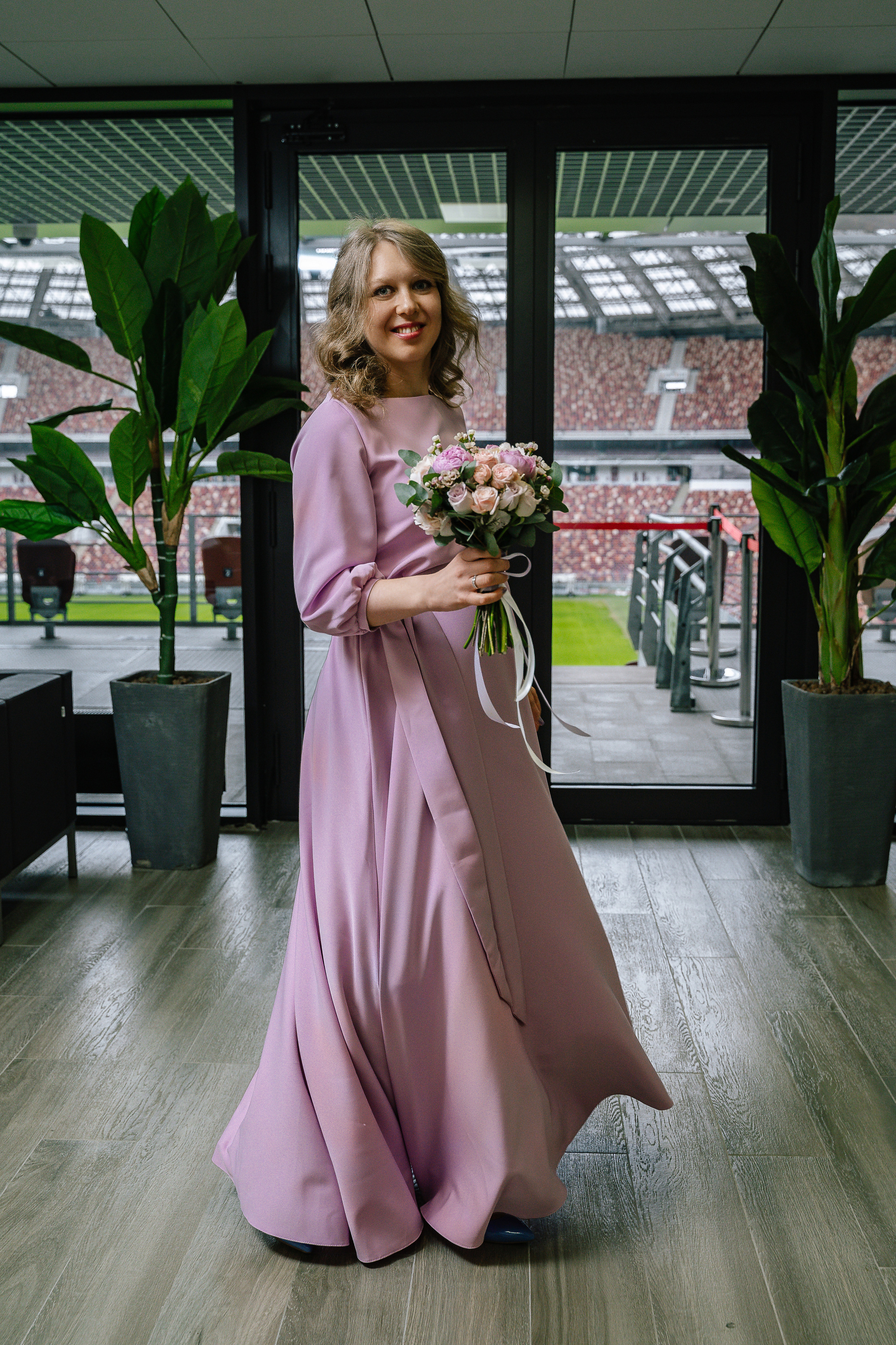 Свадебная фотосессия на стадионе Спартак Тушино