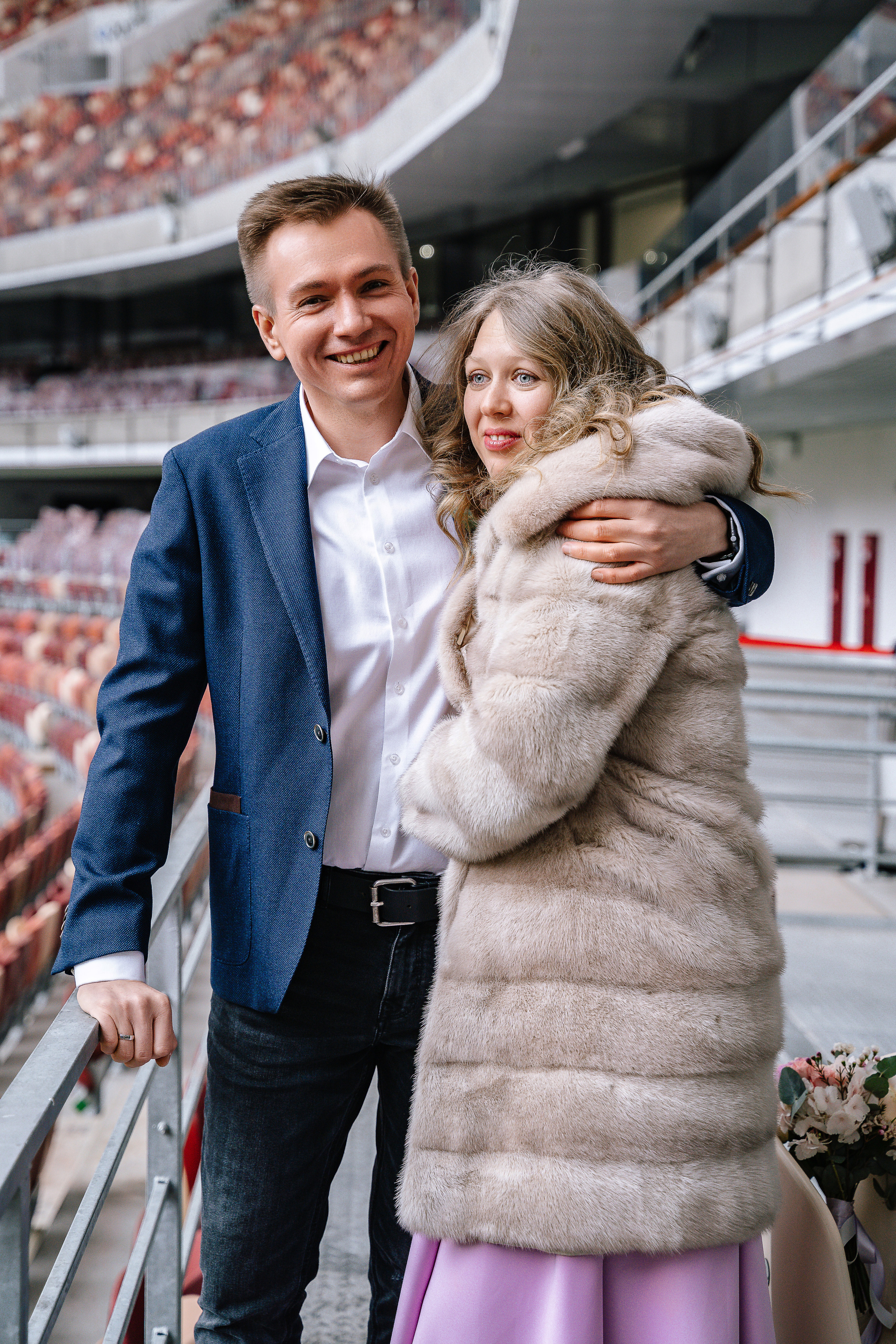 Свадебная фотосессия на стадионе Спартак Тушино