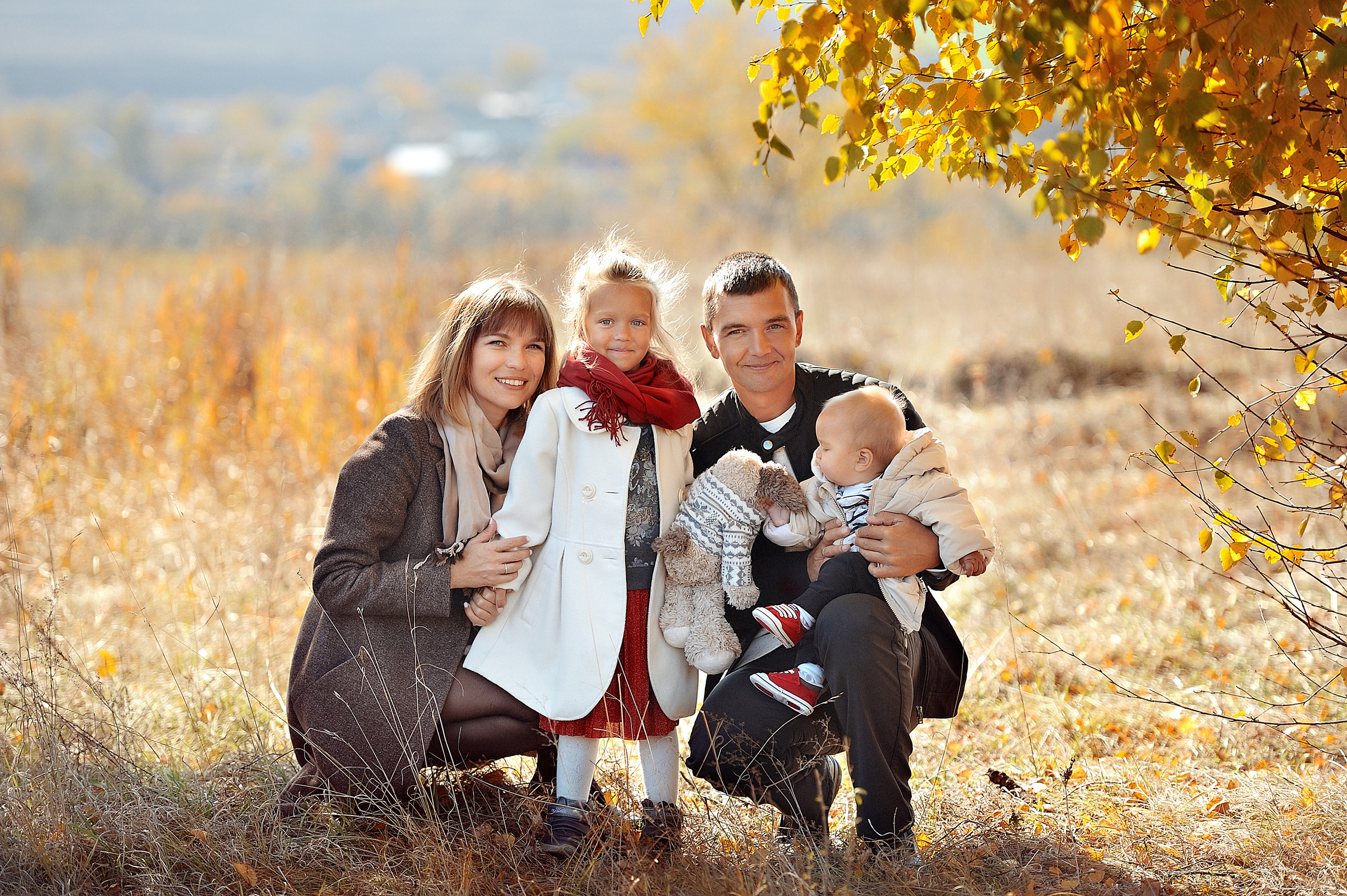 Семейная осенняя фотосессия. Свадебный и семейный фотограф в Самаре Головань Наталья