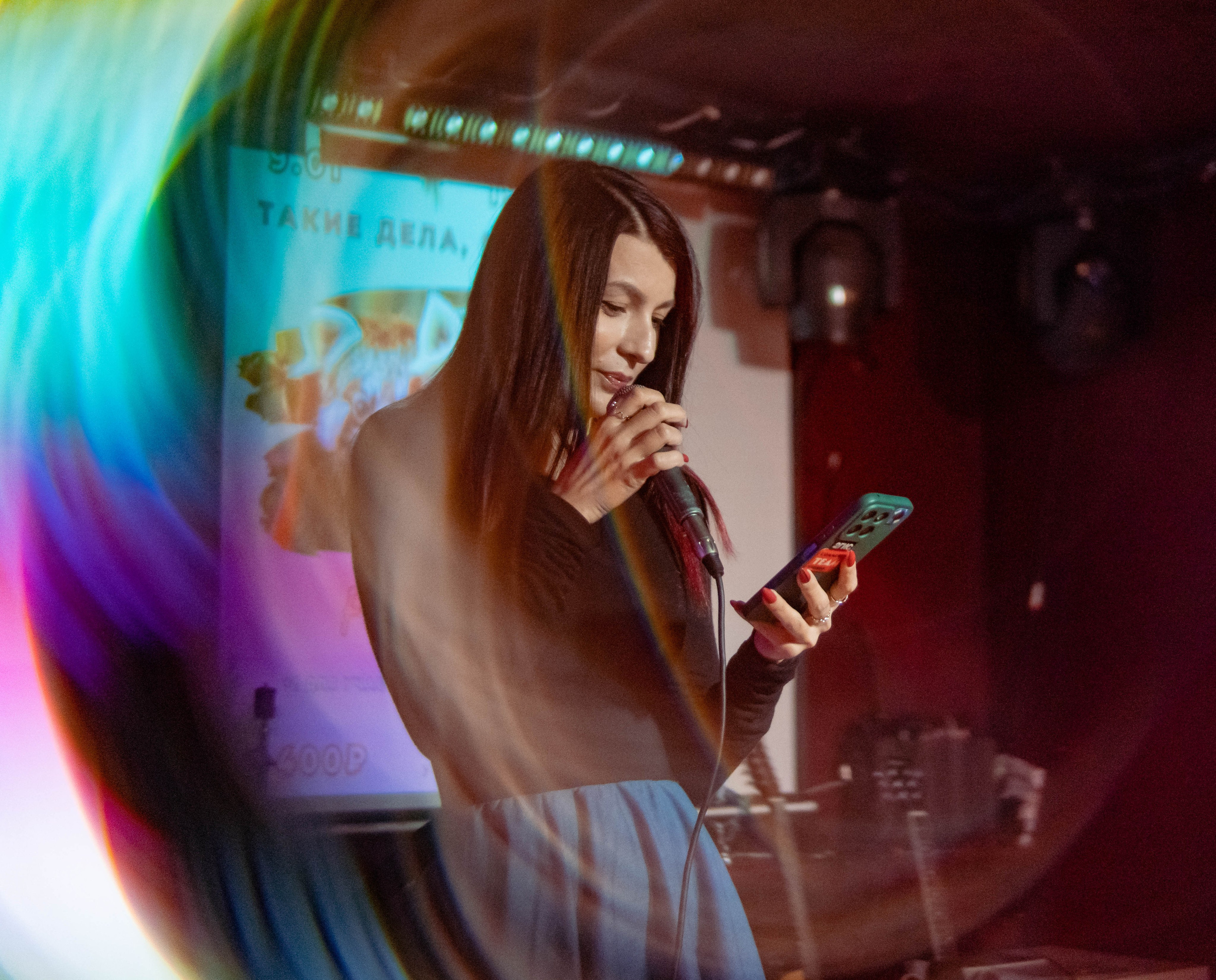 Репортажные фотографии творческого вечера Такие дела, Панда