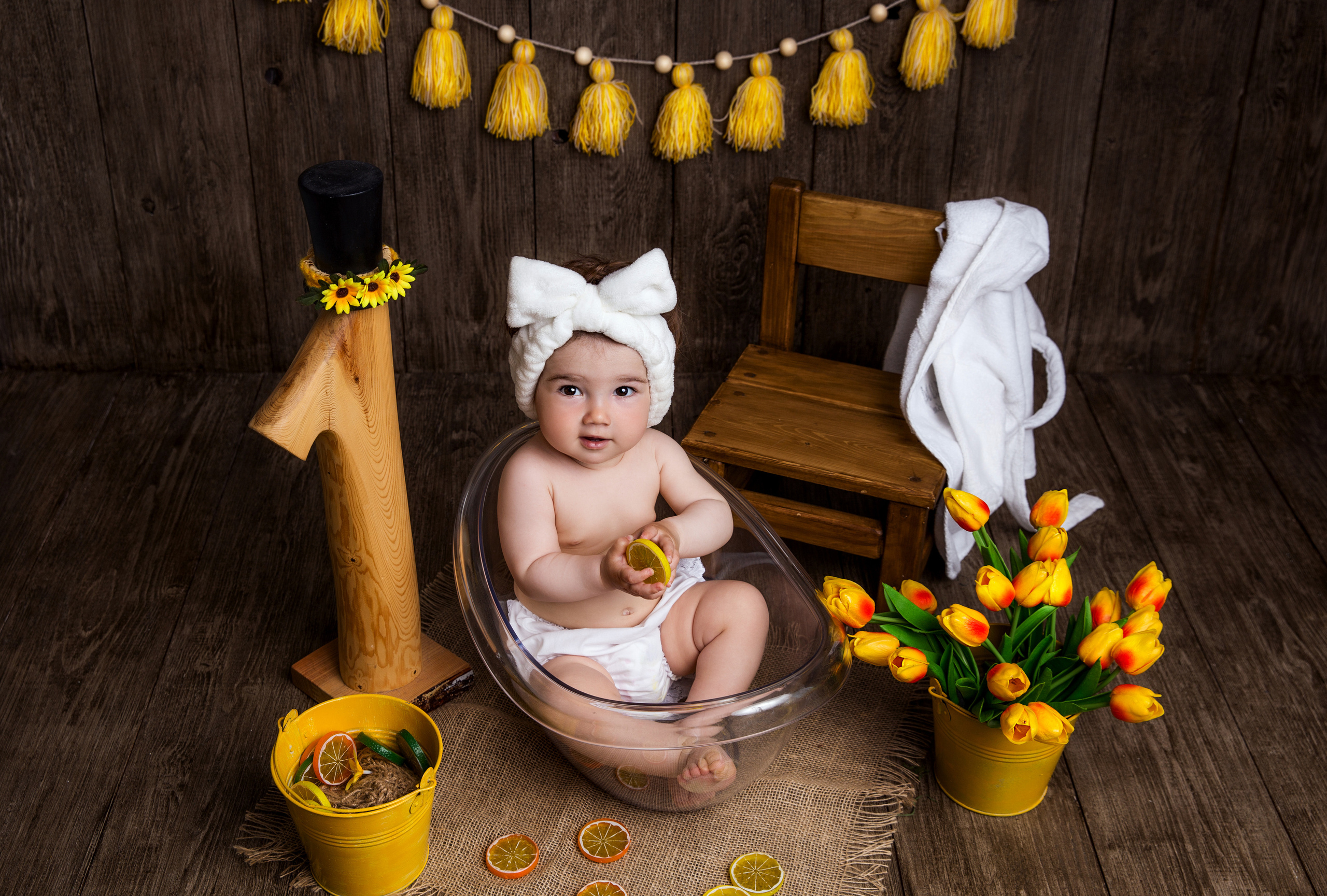 Фотосессия ГОДОВАСИЕ. Фотограф новорожденных, детей до года и беременных в Симферополе