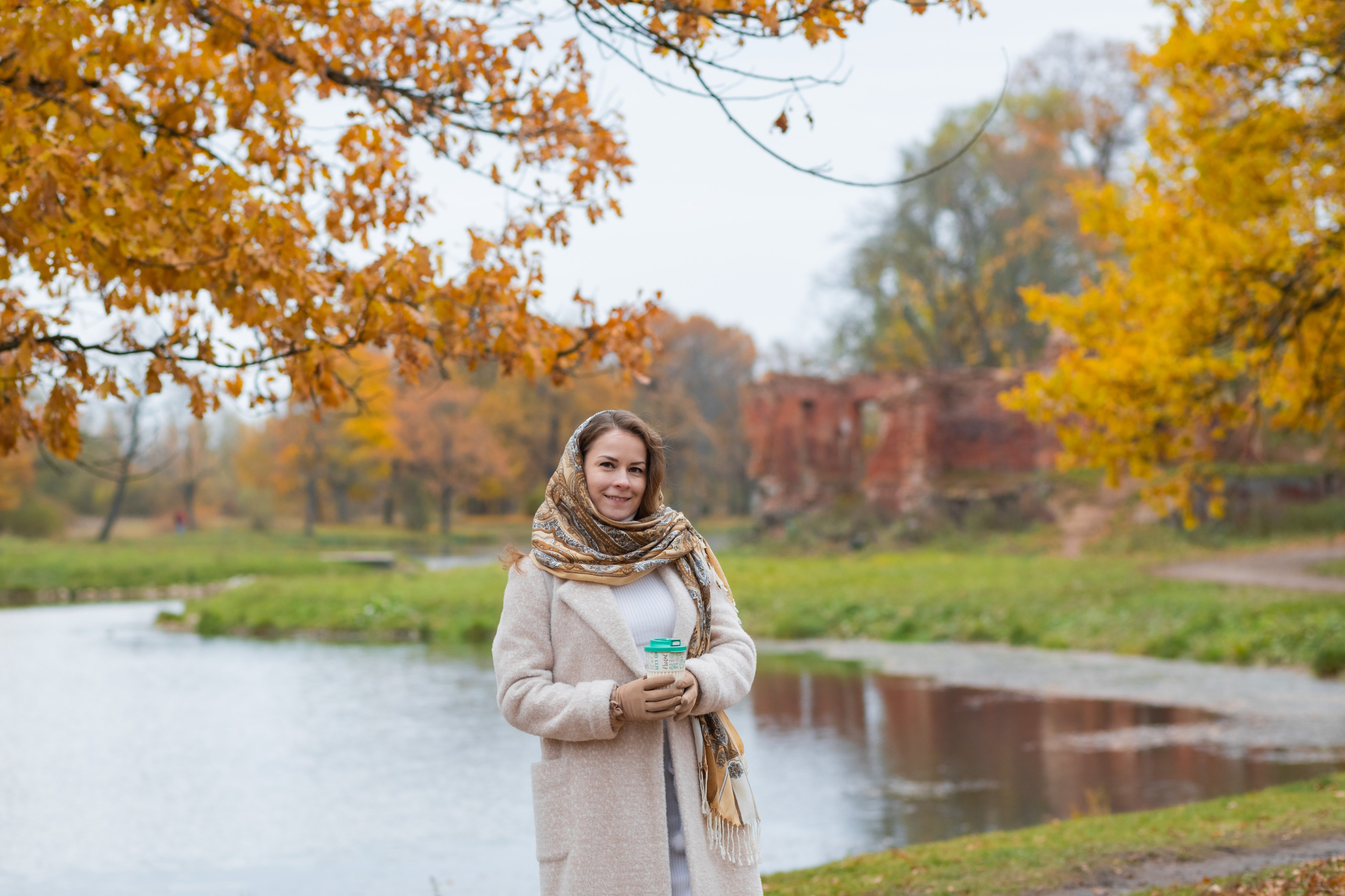 Осеняя фотосессия в Петергофе