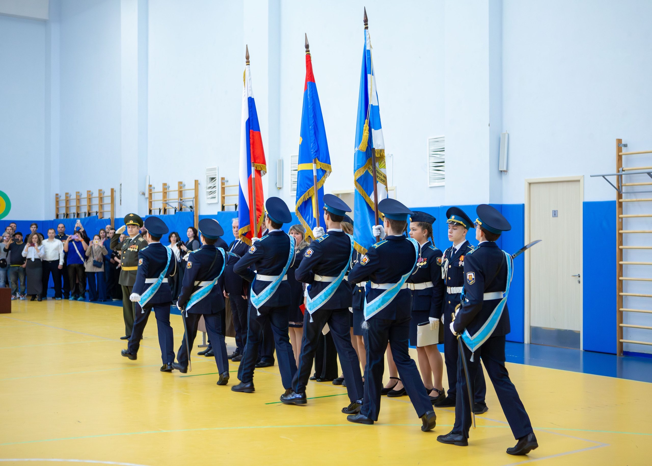 строевой проход кадетов гимназия №7 Подольск