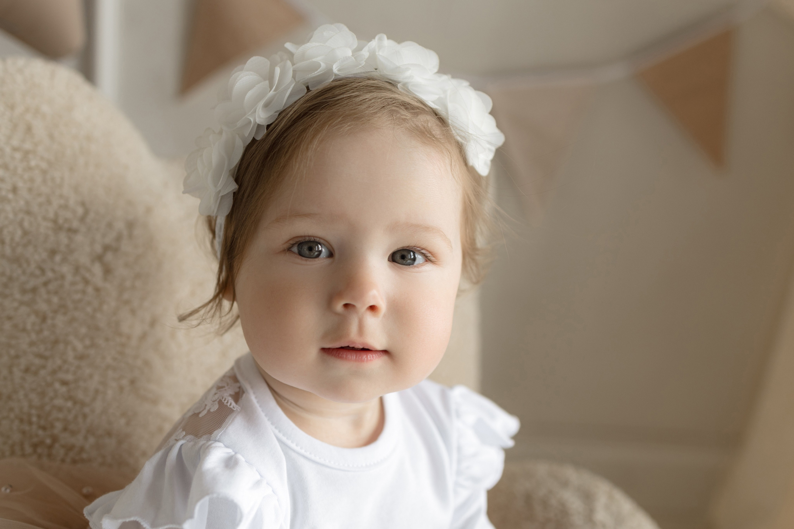 Ребёнок на первой съёмке в год