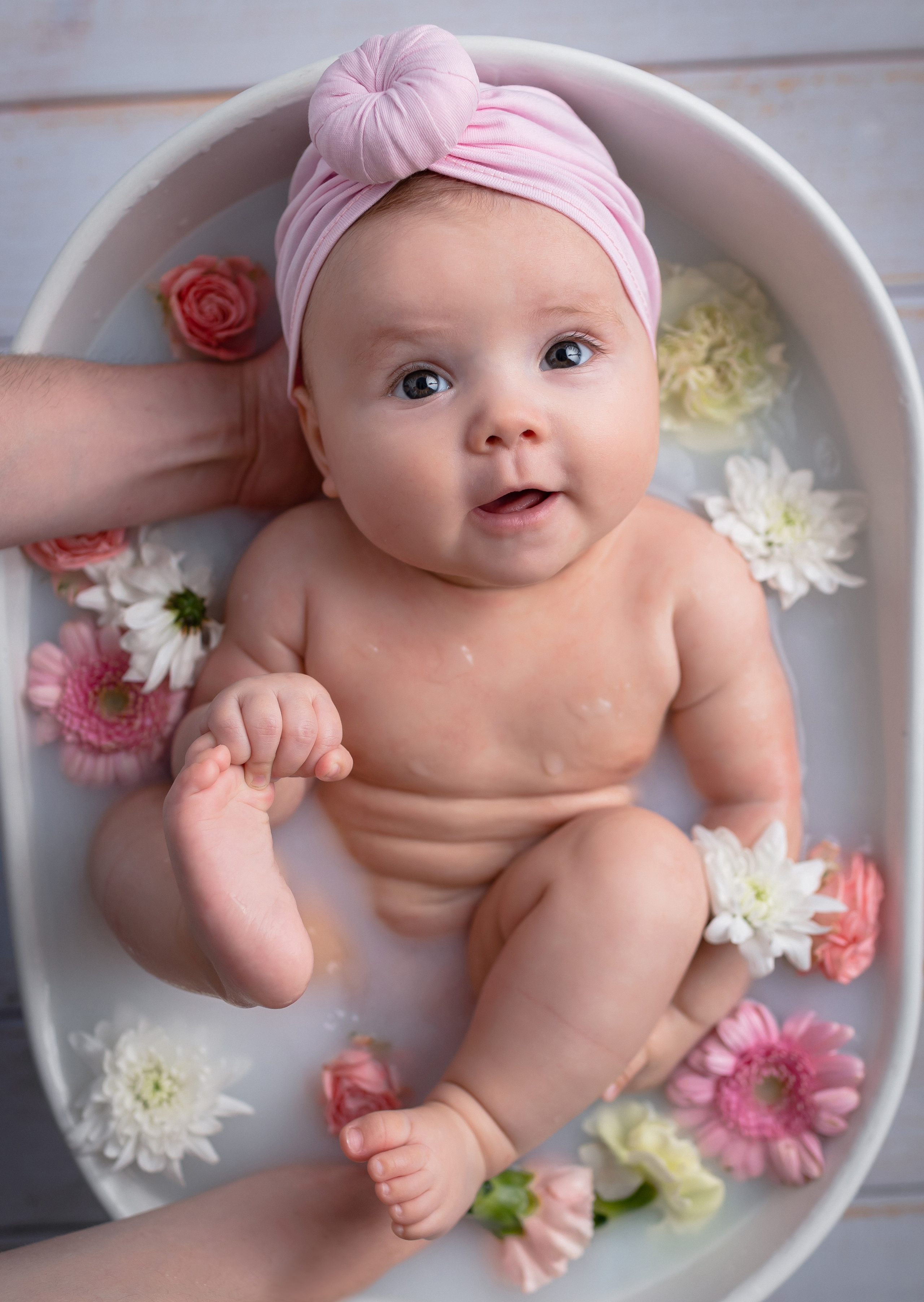 Фотосессия малышей до 1 года (3-6 мес, 6-9 мес, с 9-12 мес). Фотостудия для новорожденных и малышей в Твери — «На ручках»