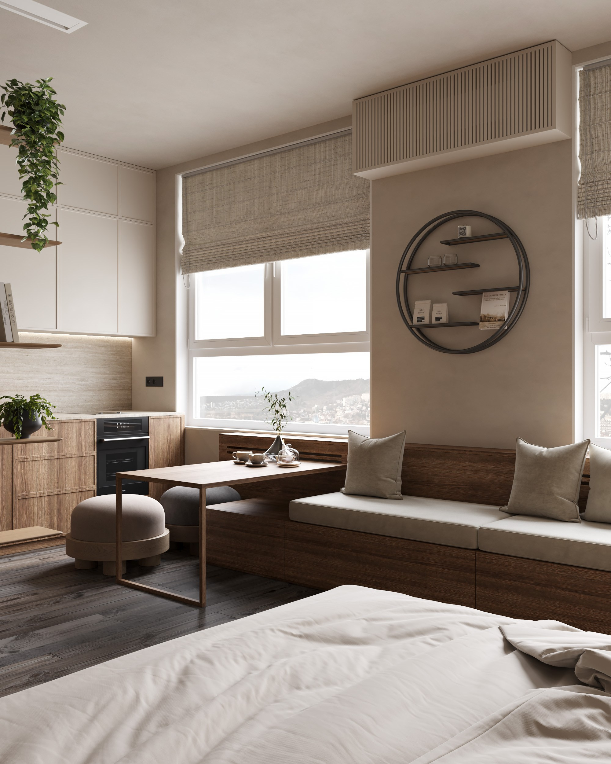 Woody Nature. Дизайн интерьера | 3D визуализация | Миланская Марина