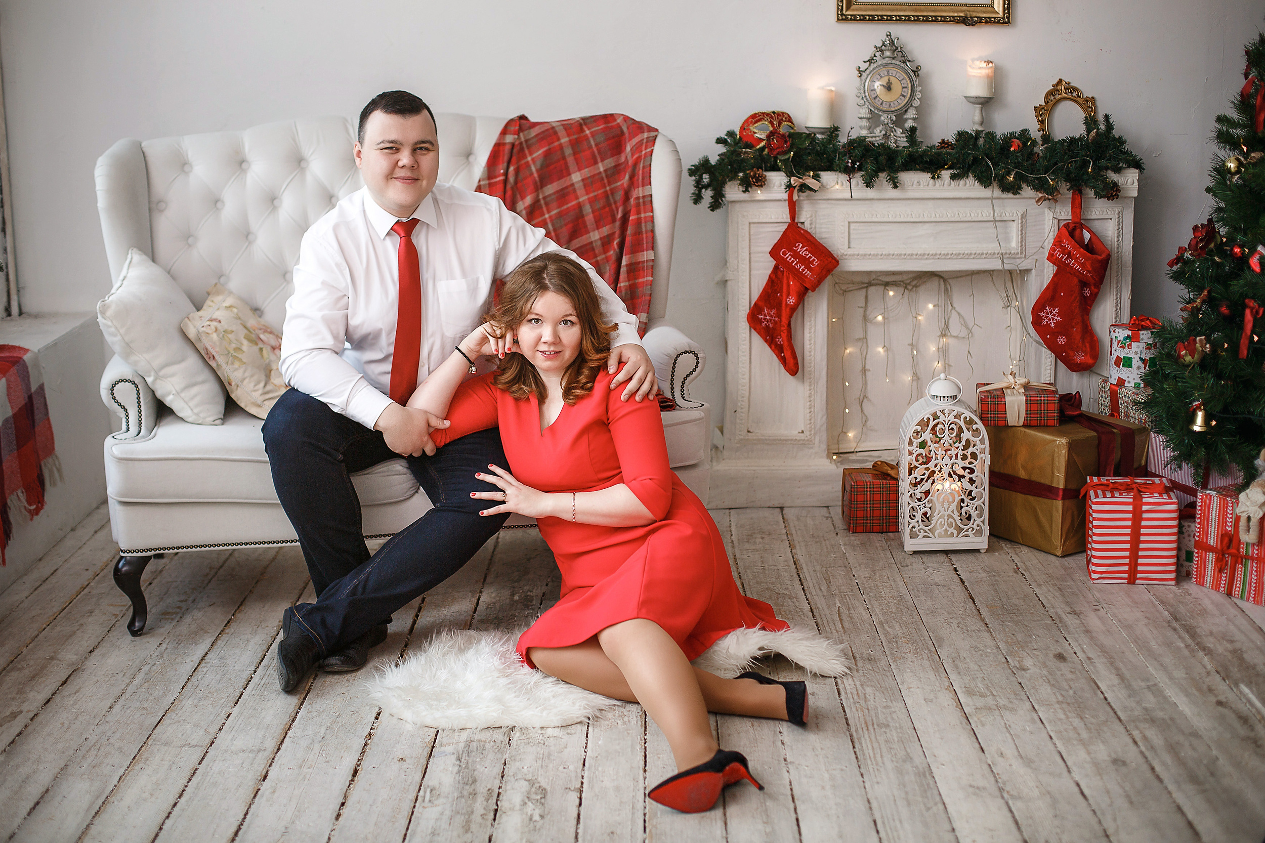 Новогодняя фотосессия для Ильи и Татьяны