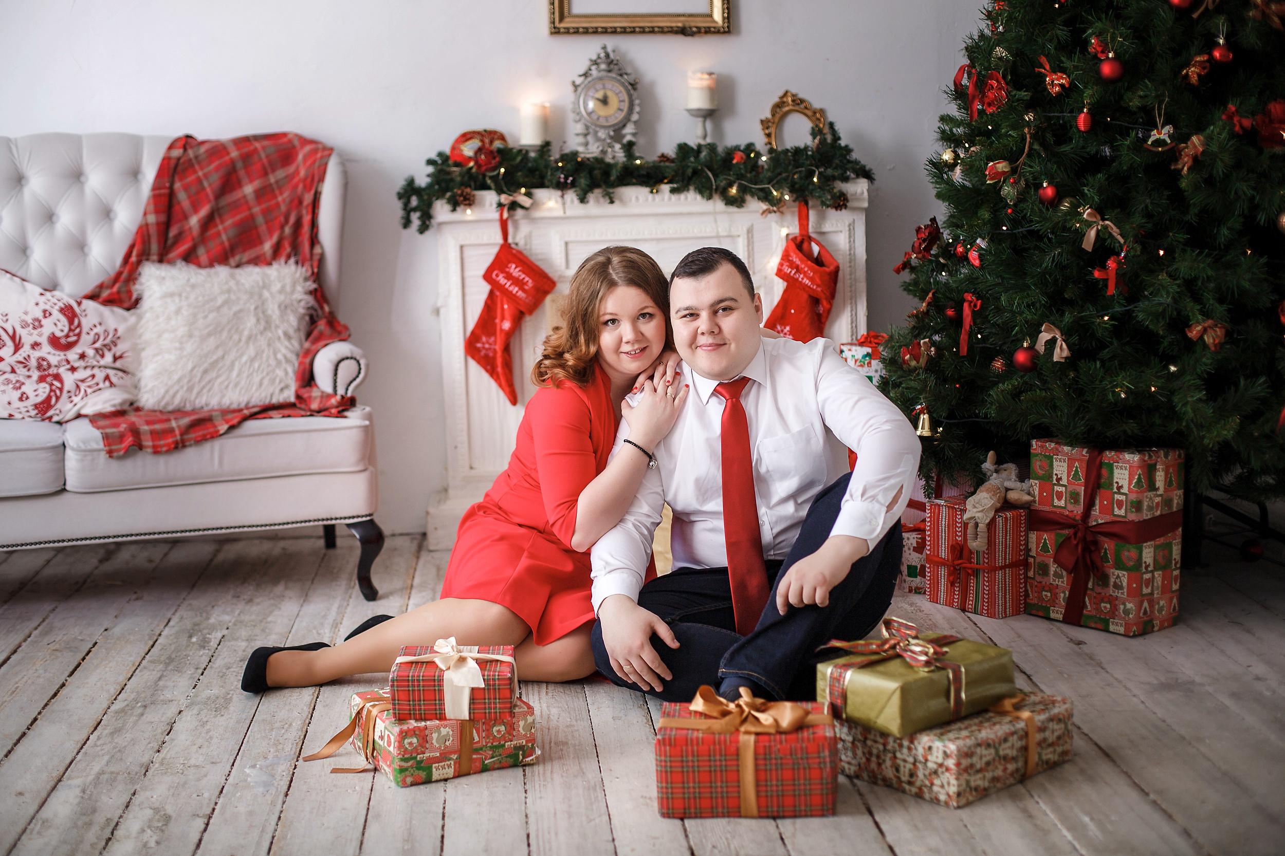 Новогодняя фотосессия для Ильи и Татьяны