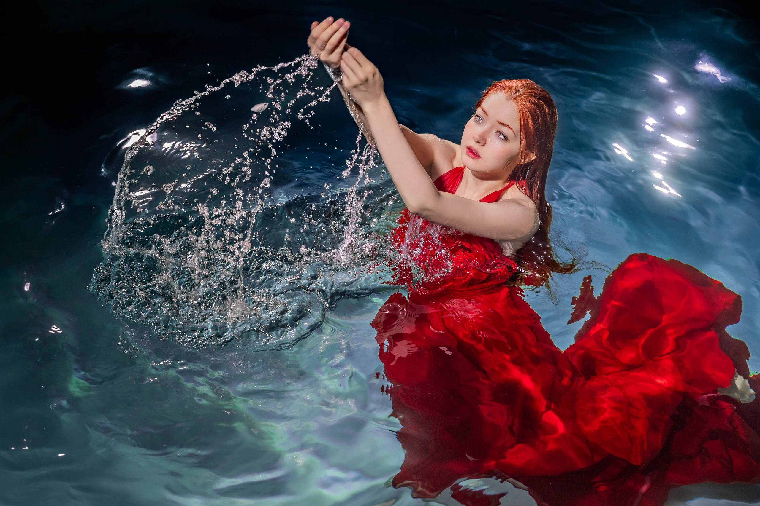 Фотосессия в воде, бассейне, фотограф Мила Сорокина