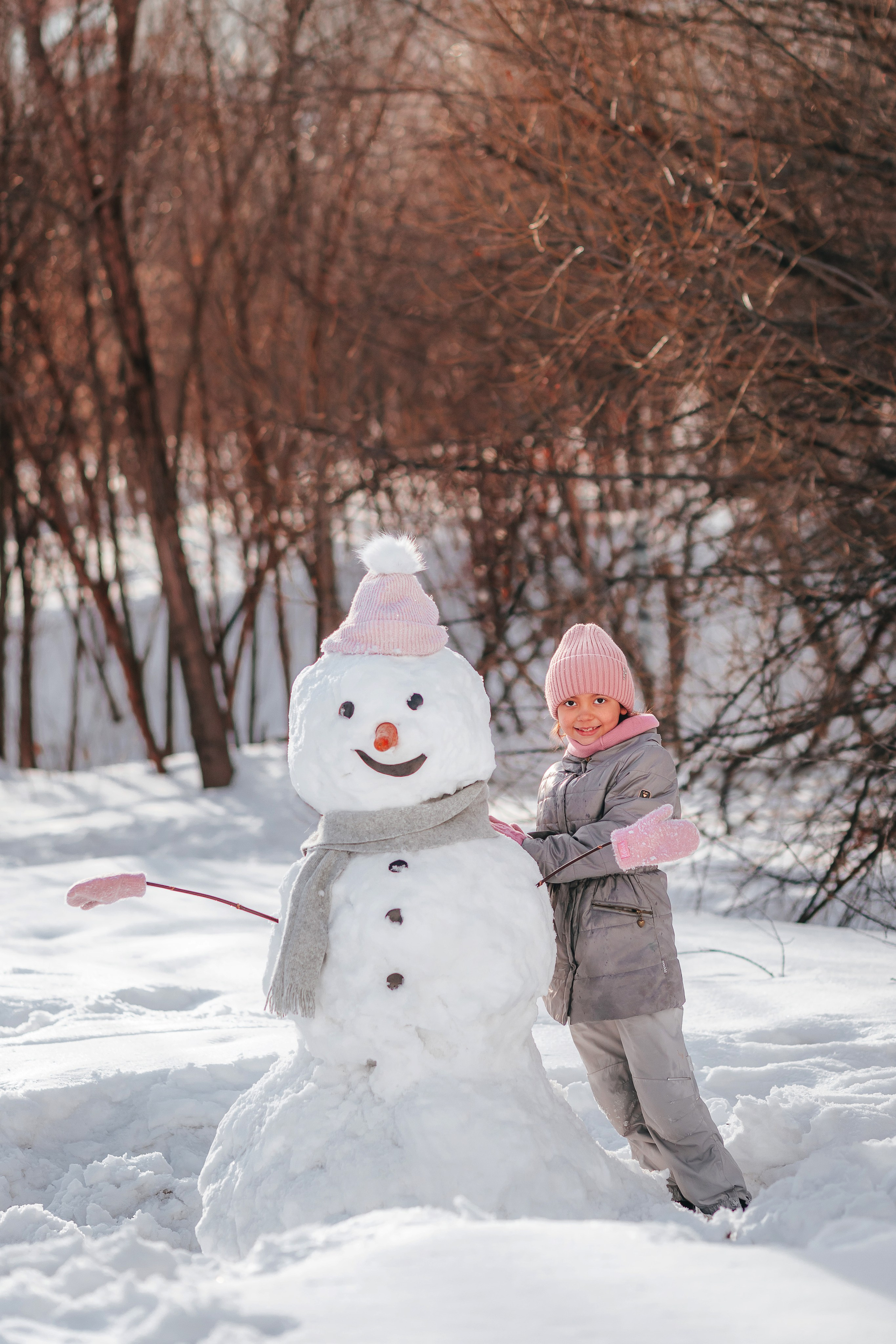 Снеговик. Семейный и детский фотограф в г. Новосибирске Макеева Анастасия