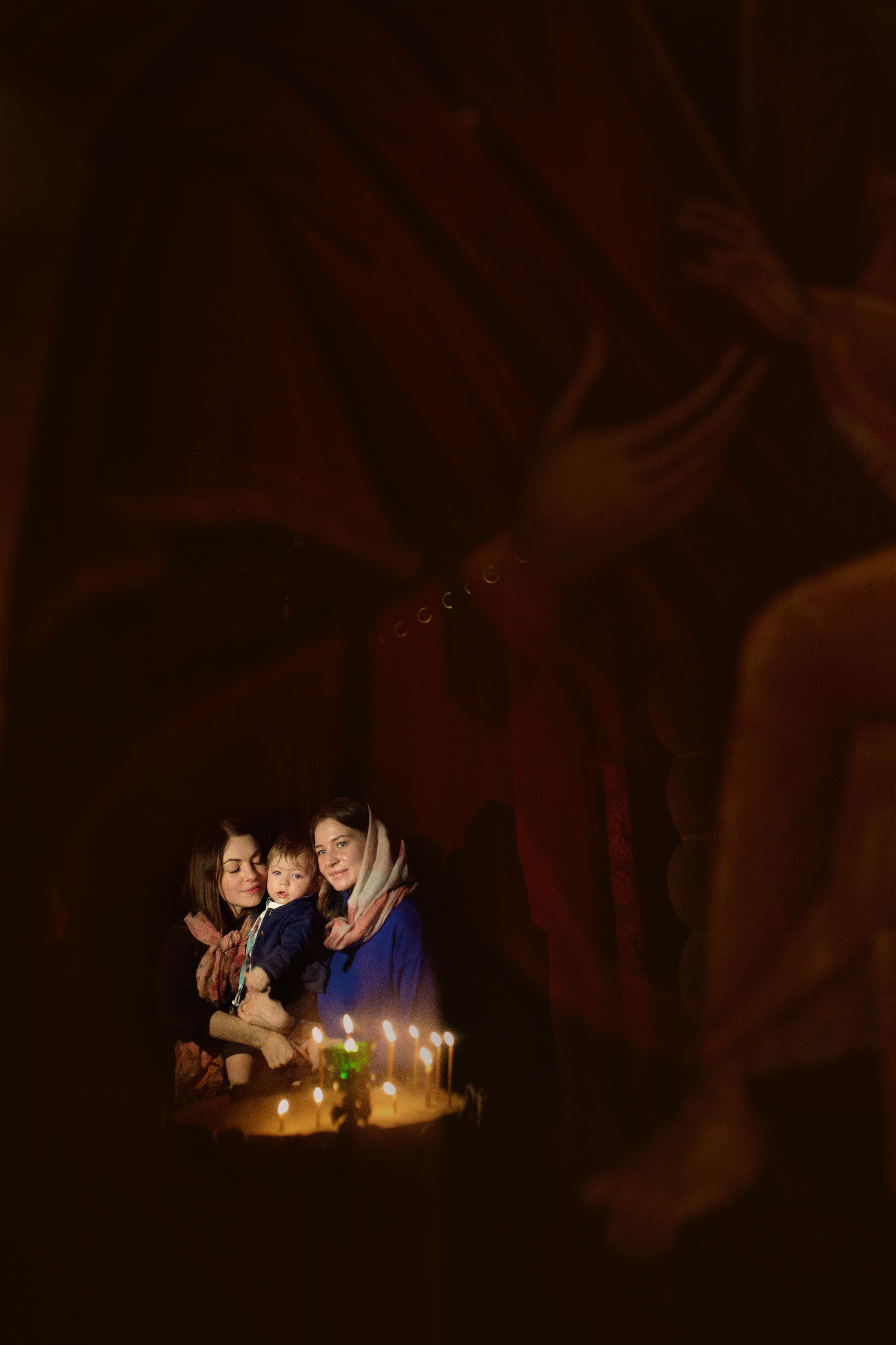 Таинство крещения Артемия, храм Святой Троиц, Минск