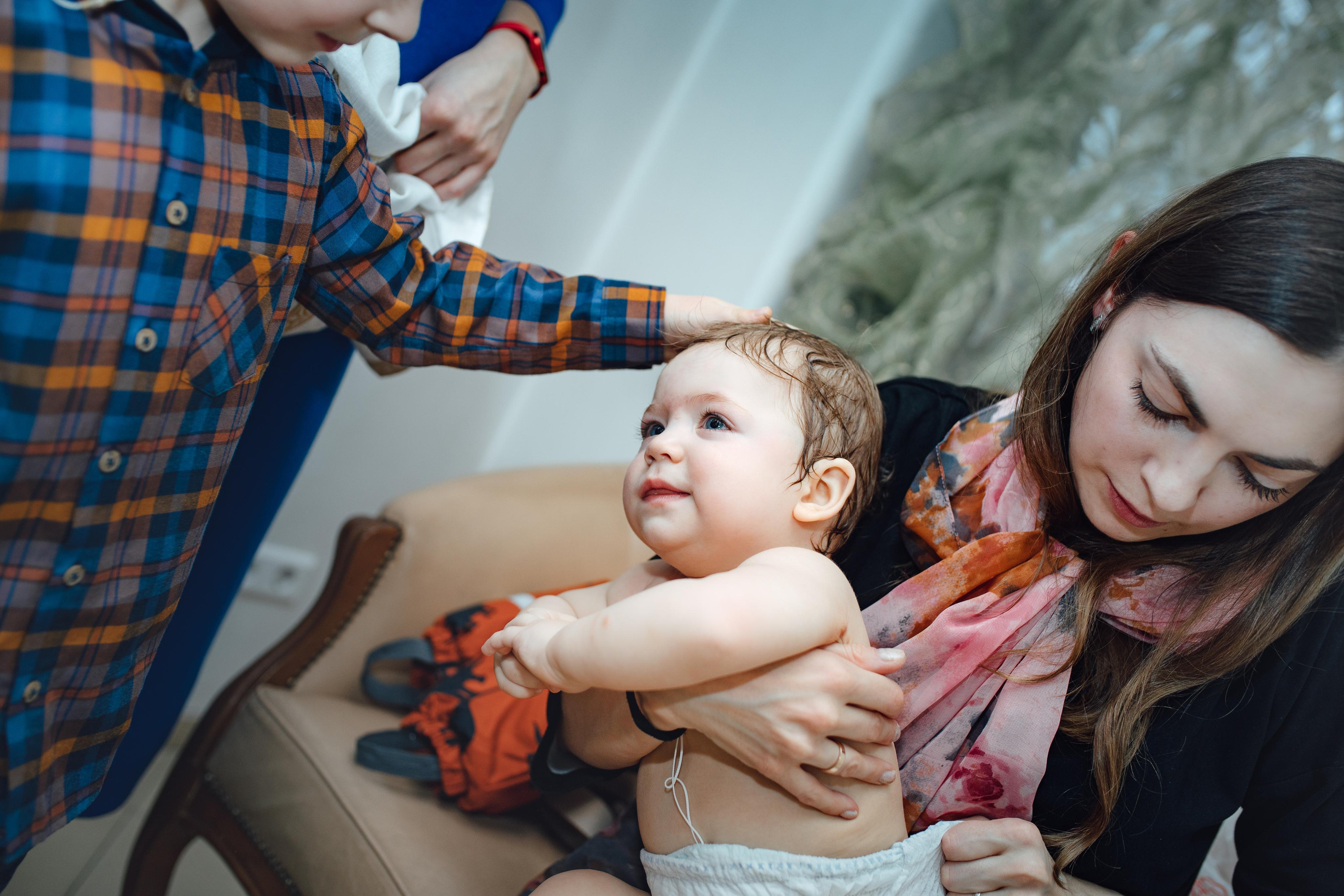 Таинство крещения Артемия, храм Святой Троиц, Минск