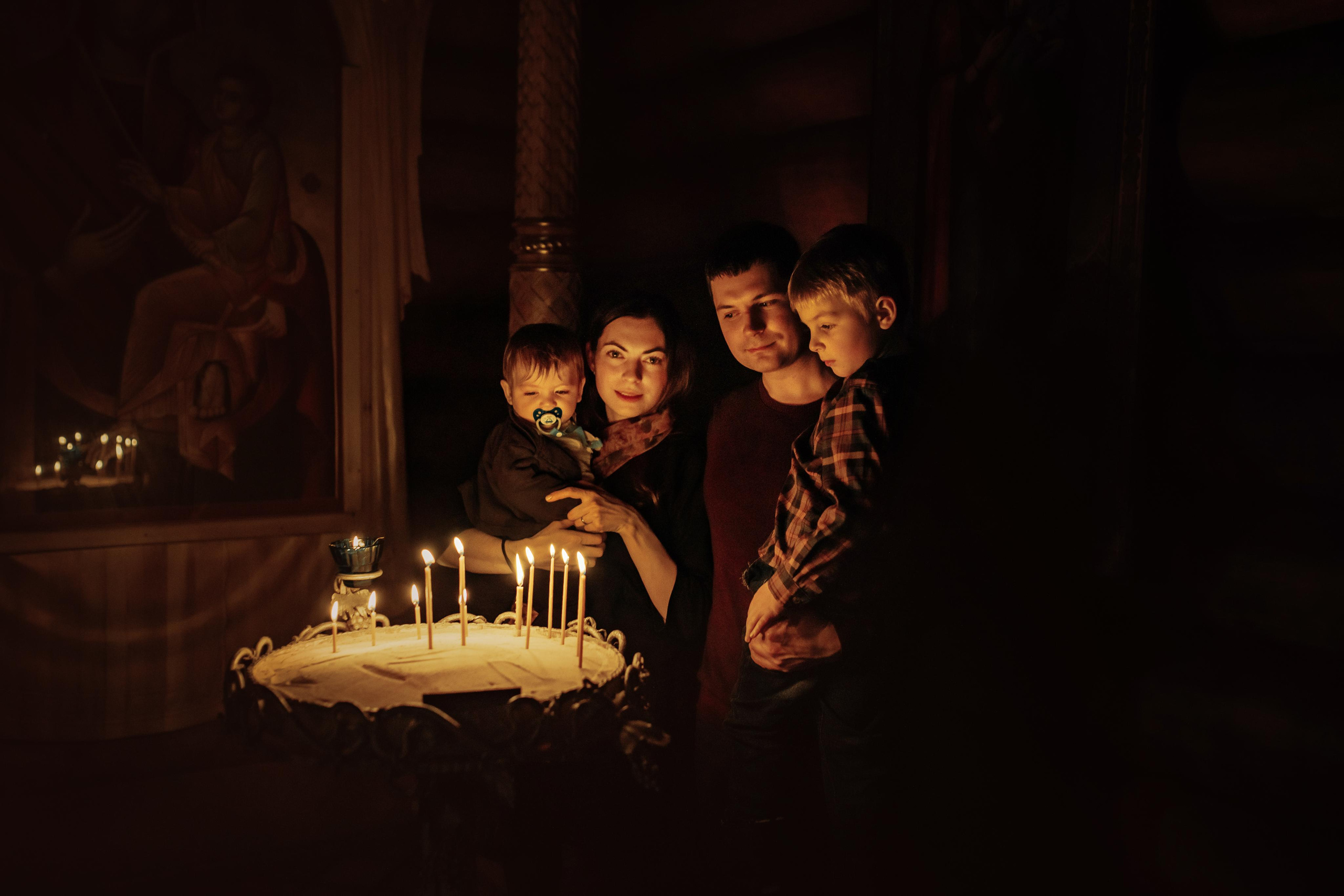 Таинство крещения Артемия, храм Святой Троиц, Минск