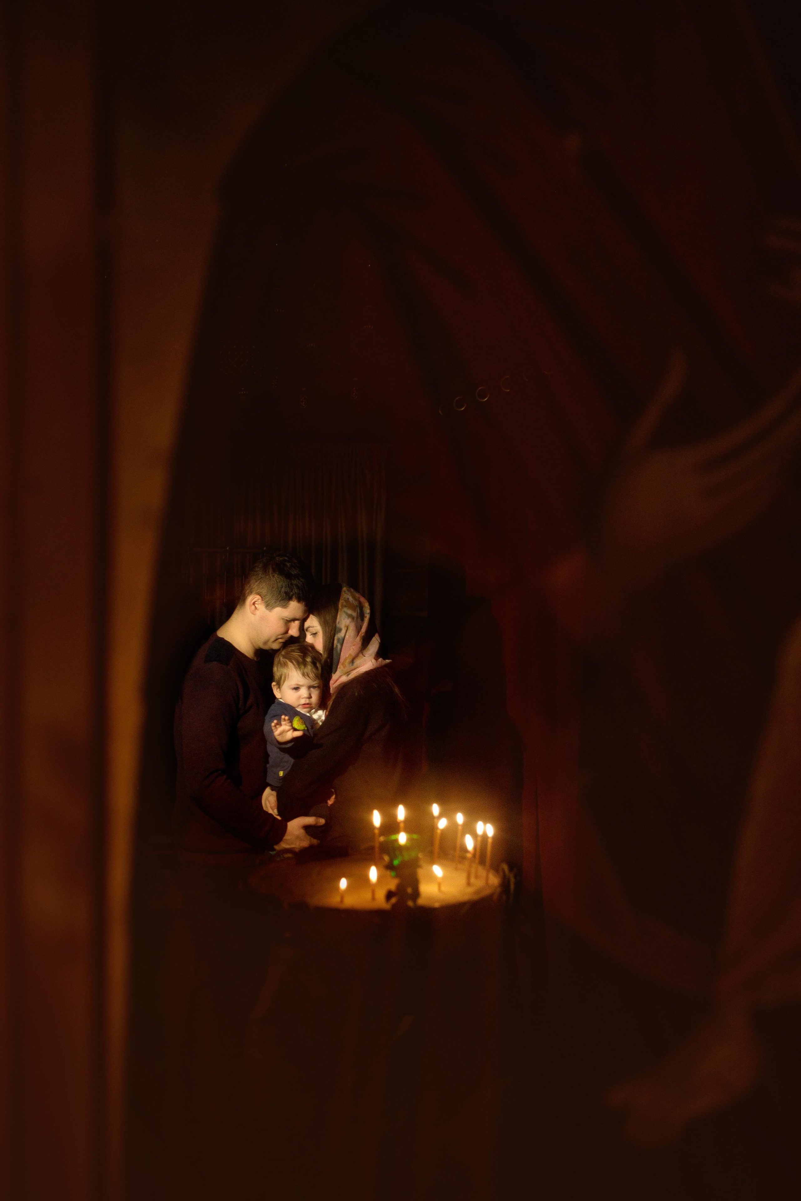 Таинство крещения Артемия, храм Святой Троиц, Минск