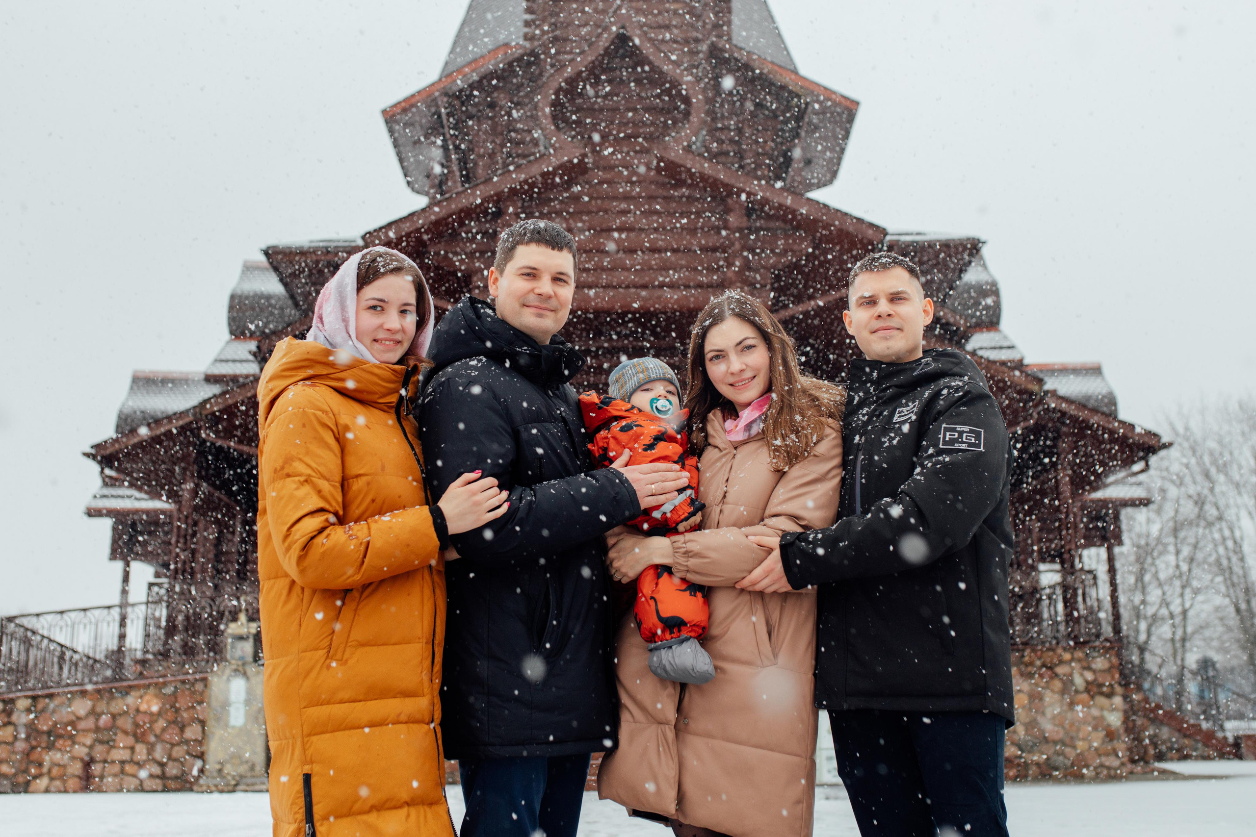 Таинство крещения Артемия, храм Святой Троиц, Минск