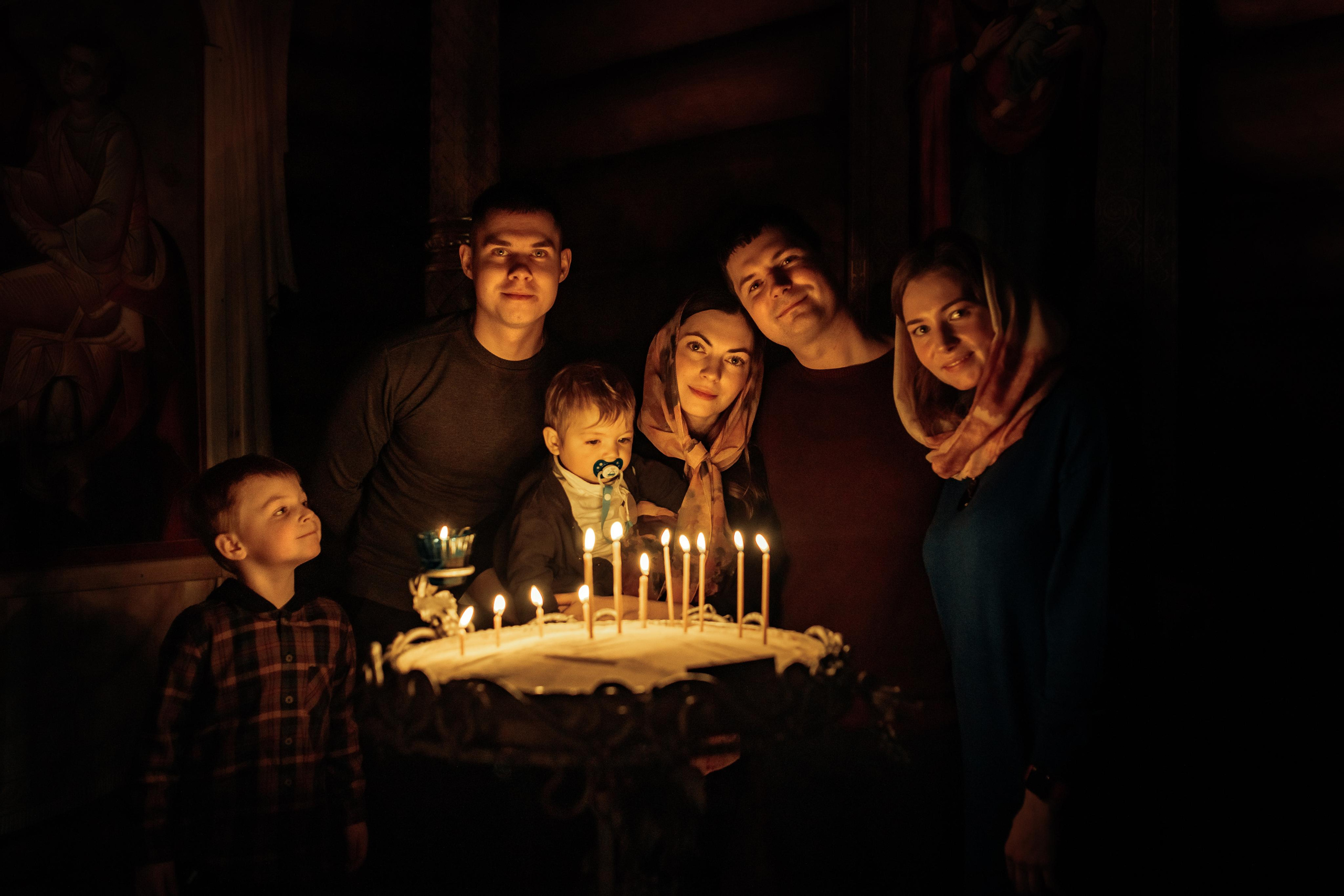 Таинство крещения Артемия, храм Святой Троиц, Минск