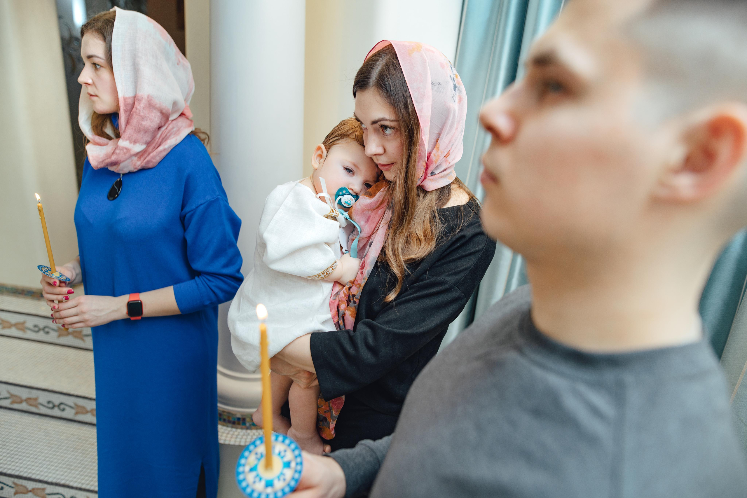 Таинство крещения Артемия, храм Святой Троиц, Минск